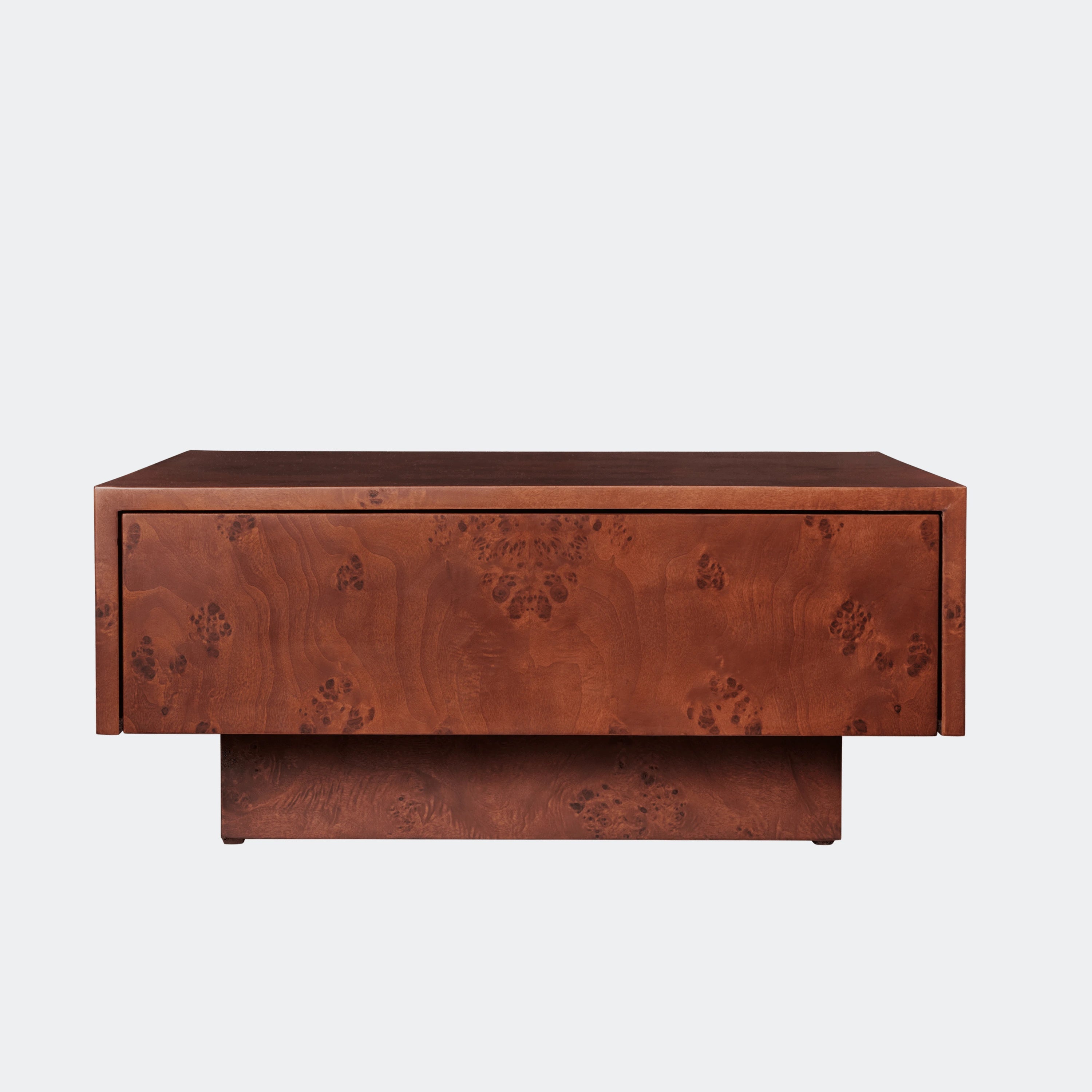 Ferm Living Burl Storage Coffee Table Dark Stained - KANSO
