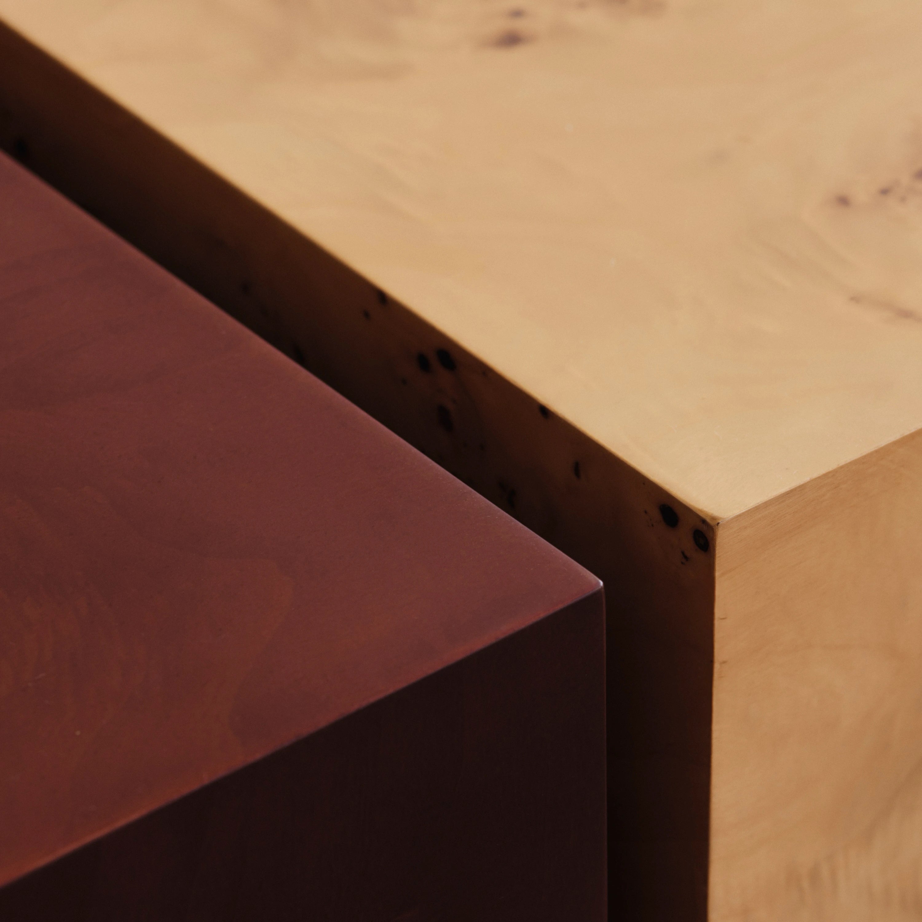 Ferm Living Burl Storage Coffee Table Dark Stained - KANSO
