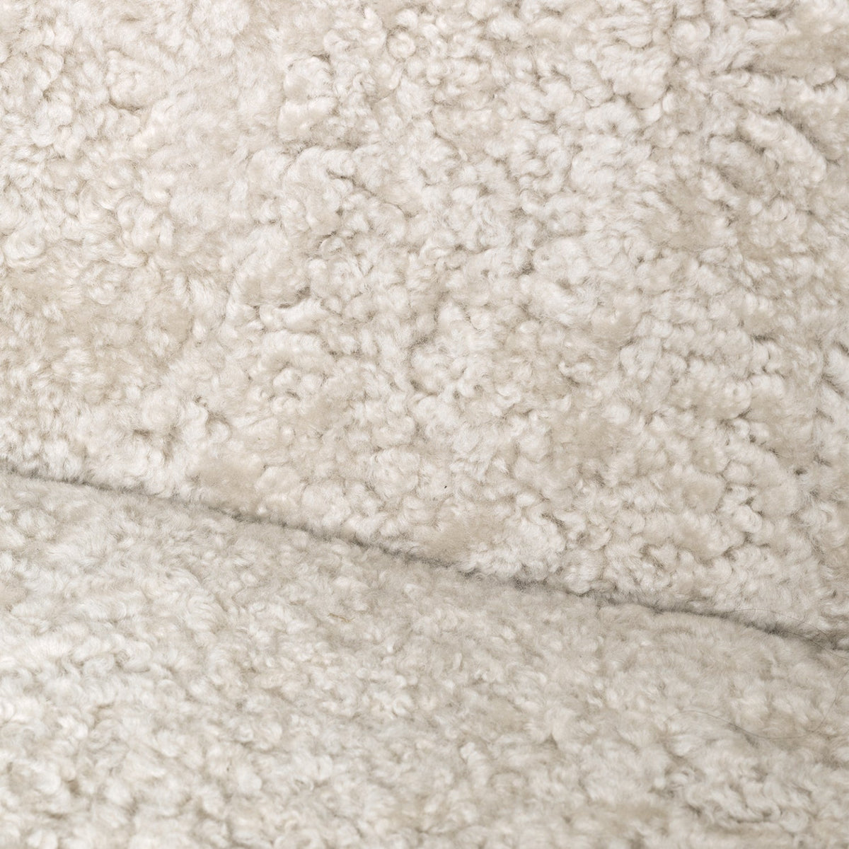 Ferm Living Buur Lounge Chair Sheepskin - Moonlight#Upholstery_Sheepskin - Moonlight