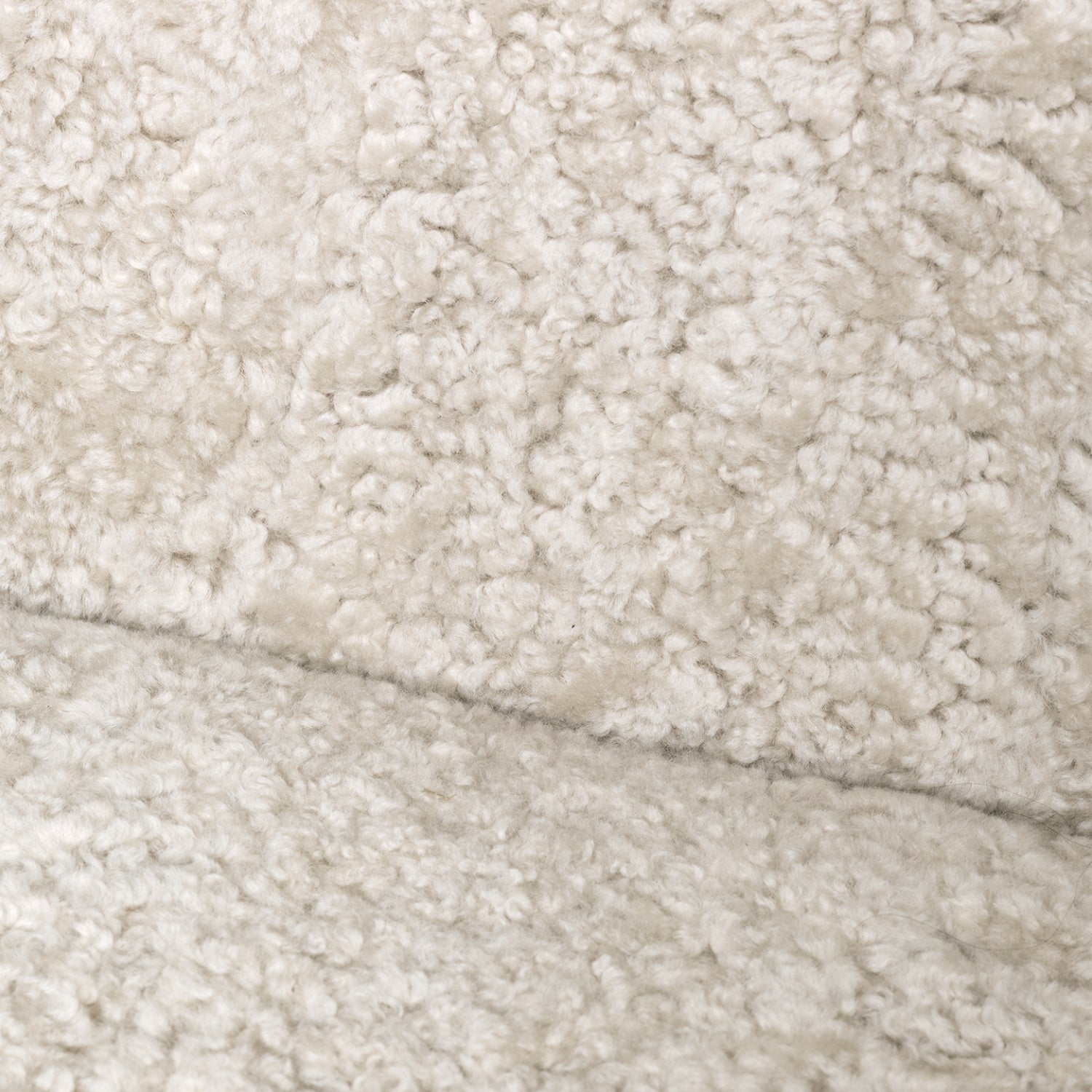 Ferm Living Buur Lounge Chair Sheepskin - Moonlight - KANSO