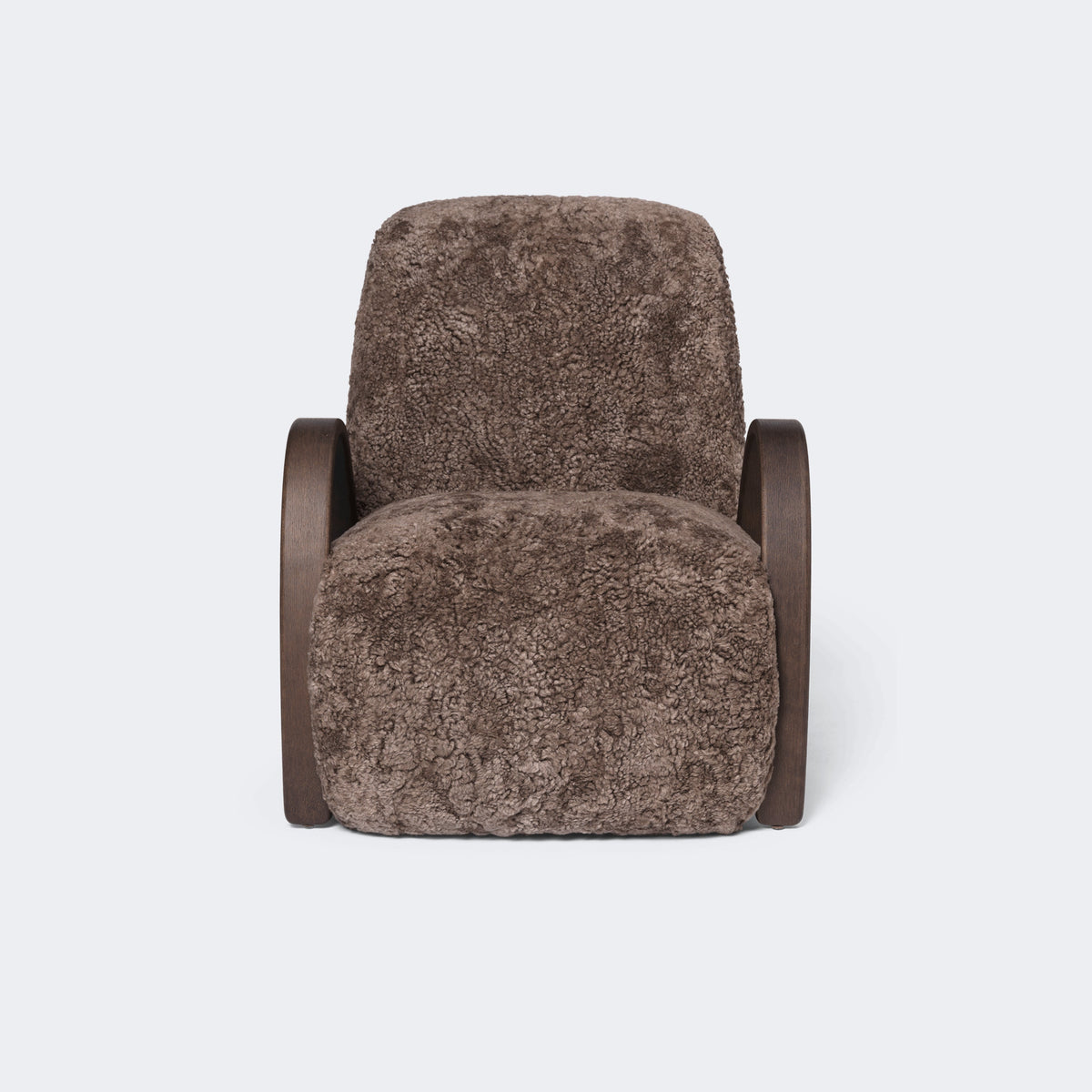 Ferm Living Buur Lounge Chair Sheepskin - Sahara#Upholstery_Sheepskin - Sahara