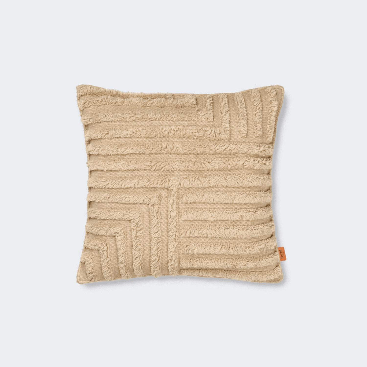 Ferm Living Crease Wool Cushion Light Sand