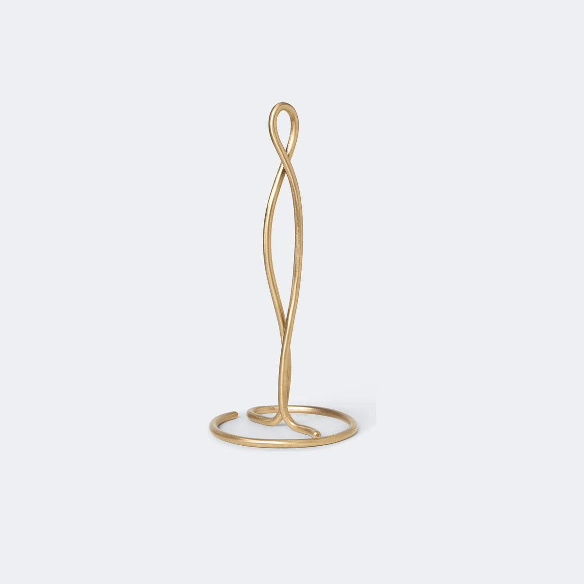 ferm Living Curvature Paper Towel Holder, Brass - KANSO#Color_Brass