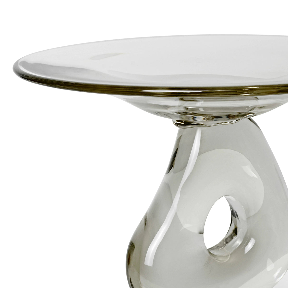 Ferm Living Damo Glass Centerpiece Clear Ø30#Color_Clear