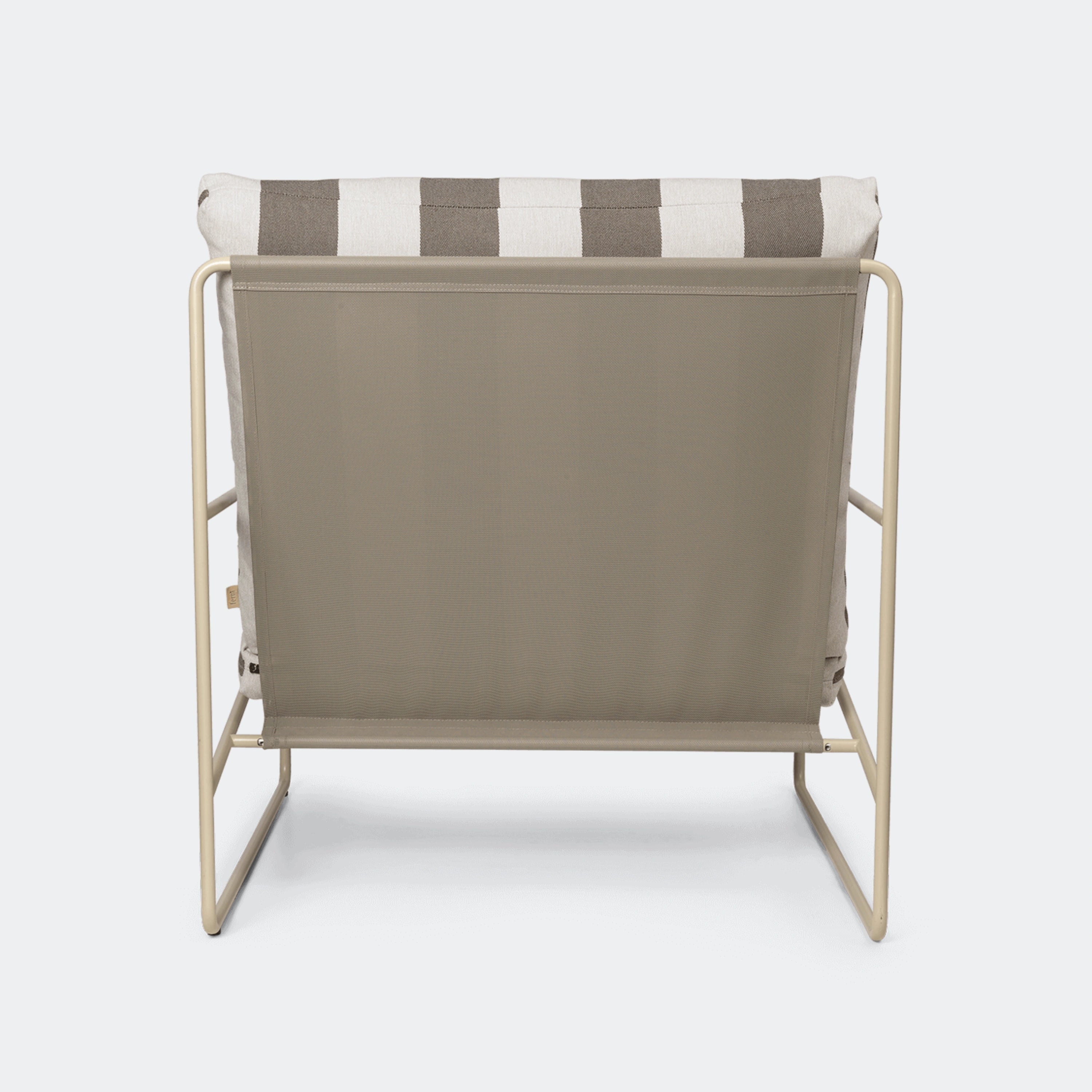 Ferm Living Desert Sofa 1 Seater Stripe - Cashmere Chocolate - KANSO