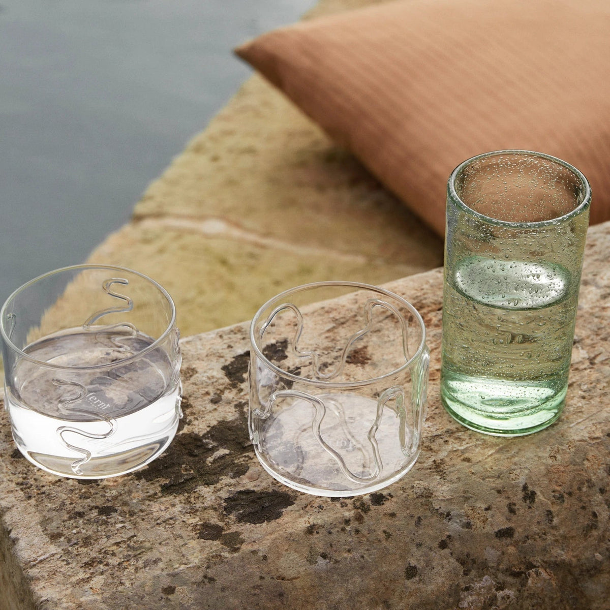 Ferm Living Doodle Glasses, Set of 2 Tall - KANSO#Select Size_Low