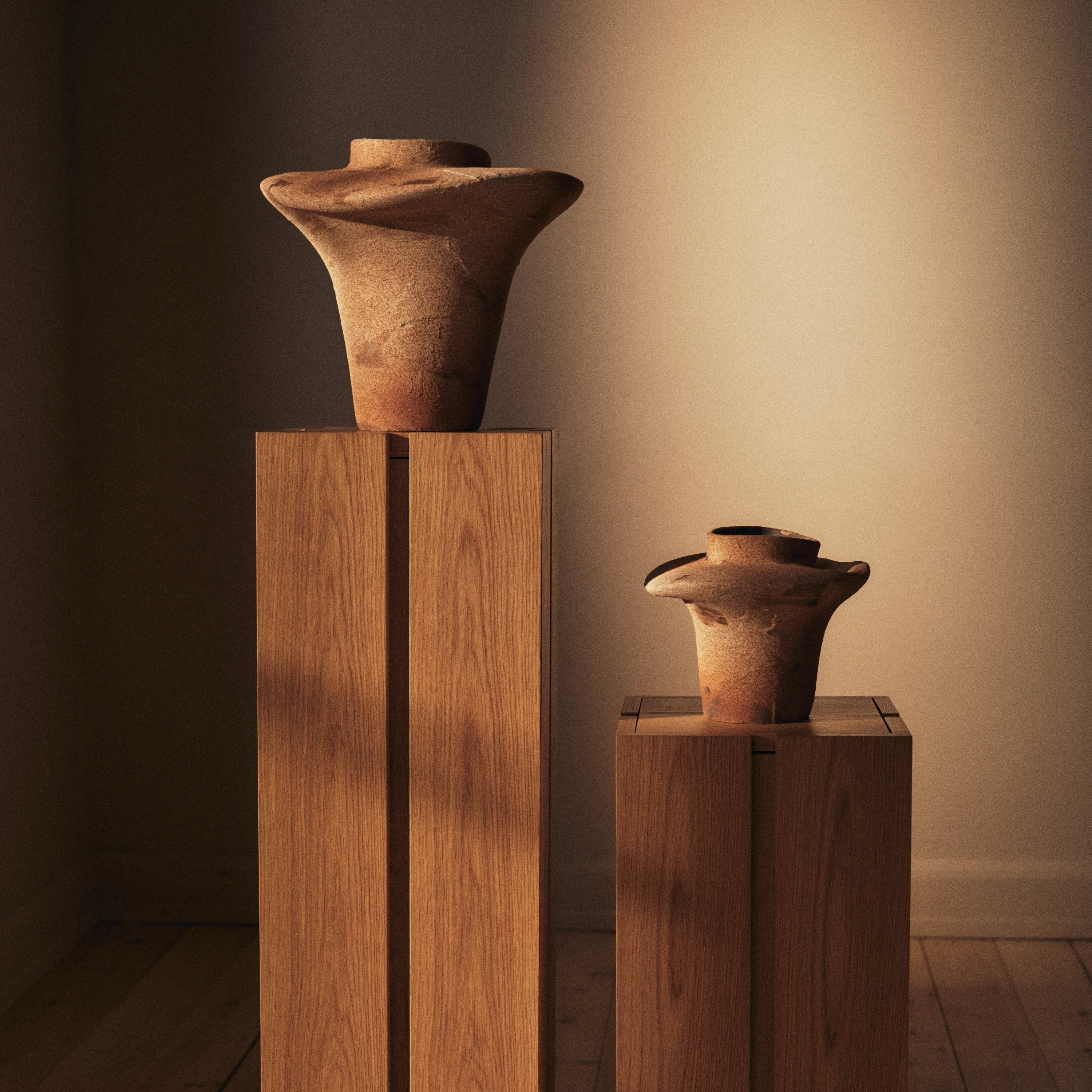 Ferm Living Evio Vase Burnt Umber Small