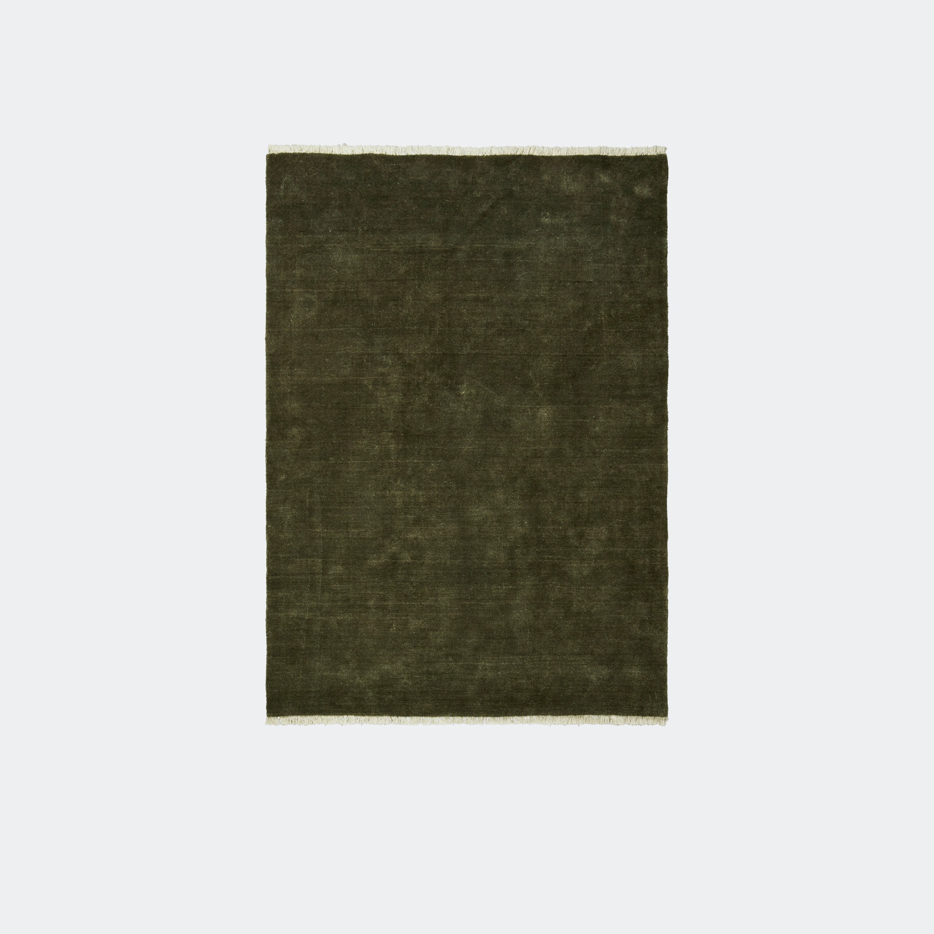 Ferm Living Firth Jute Rug Dark Olive 6.5' x 4.5’ - KANSO