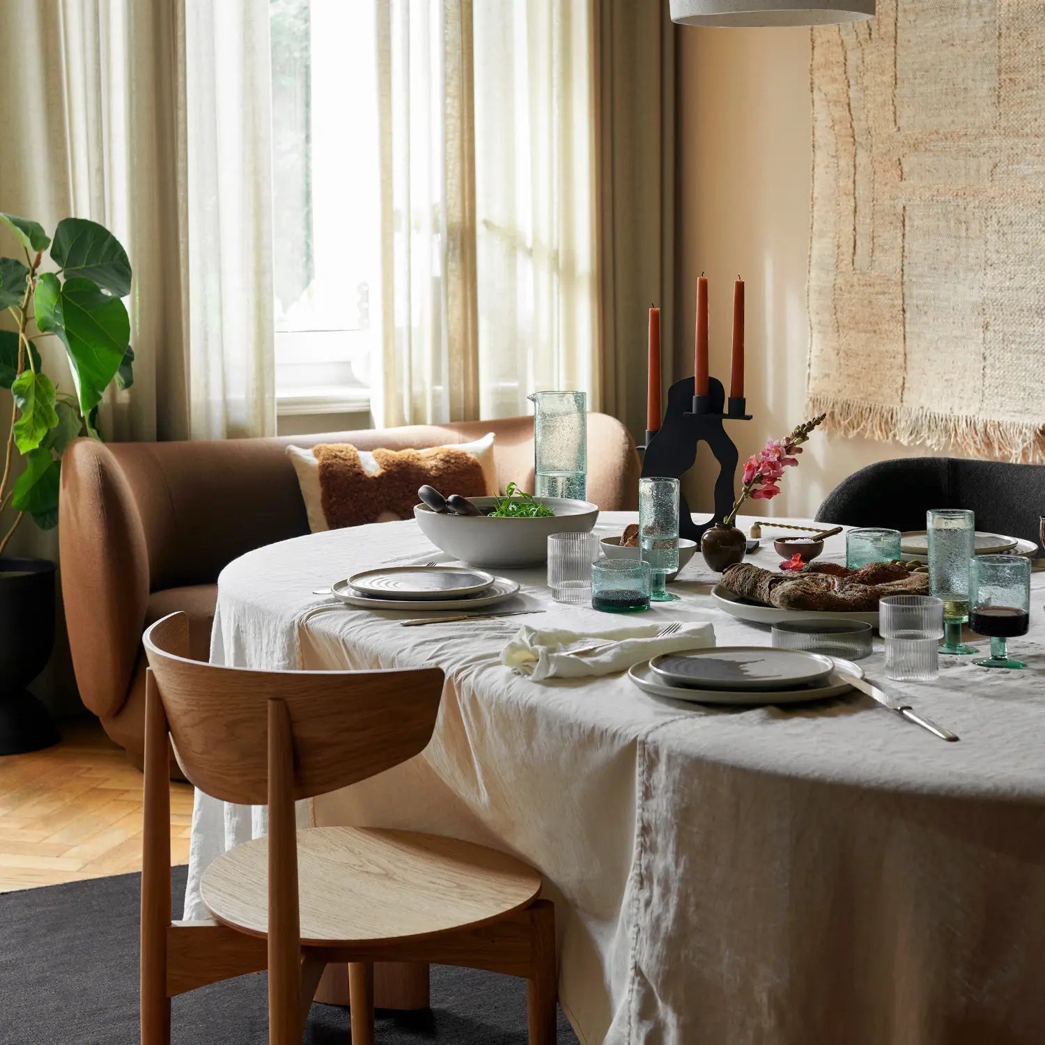 Ferm Living Herman Dining Chair - Wood - KANSO