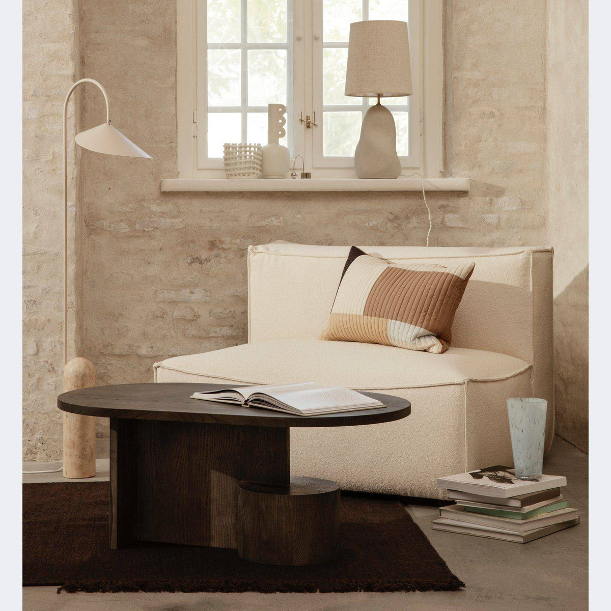 Ferm Living Insert Coffee Table Black Stained Ash - KANSO#Color_Black Stained Ash