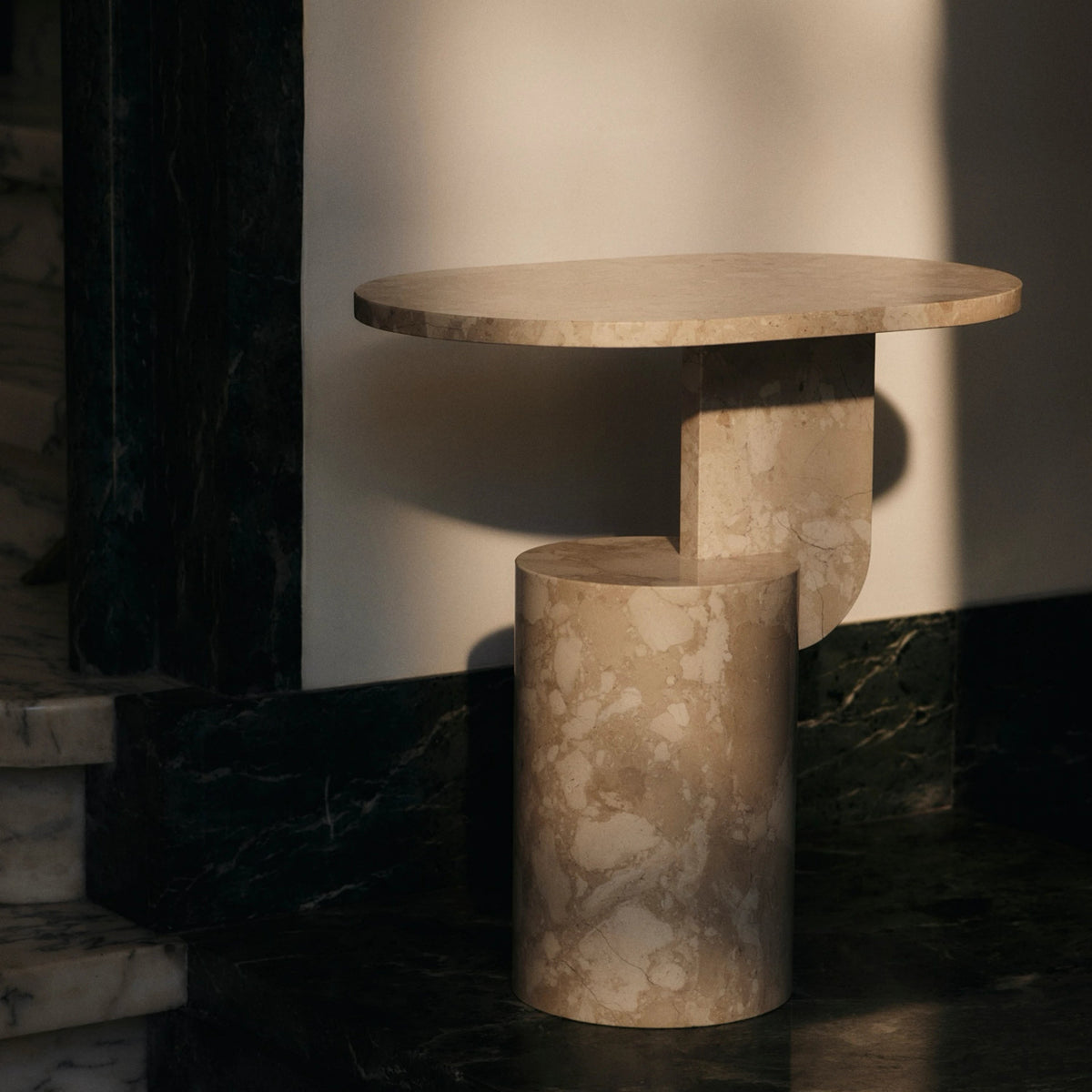 Ferm Living Insert Side Table Sand#Color_Sand