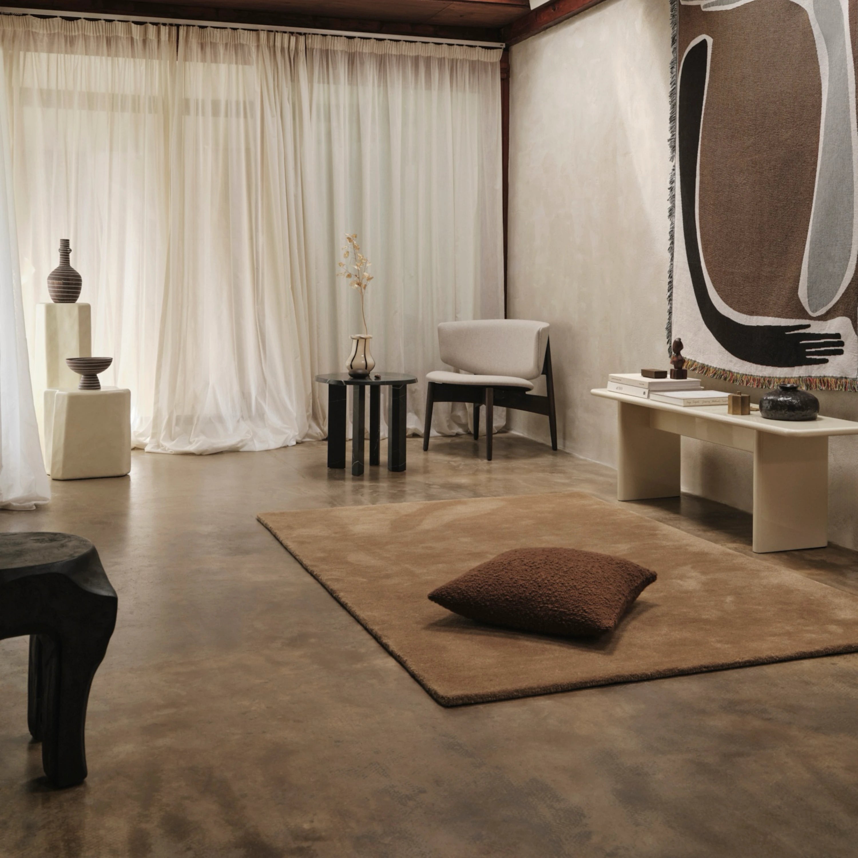 Ferm Living Moor Cushion Sugar Kelp - KANSO