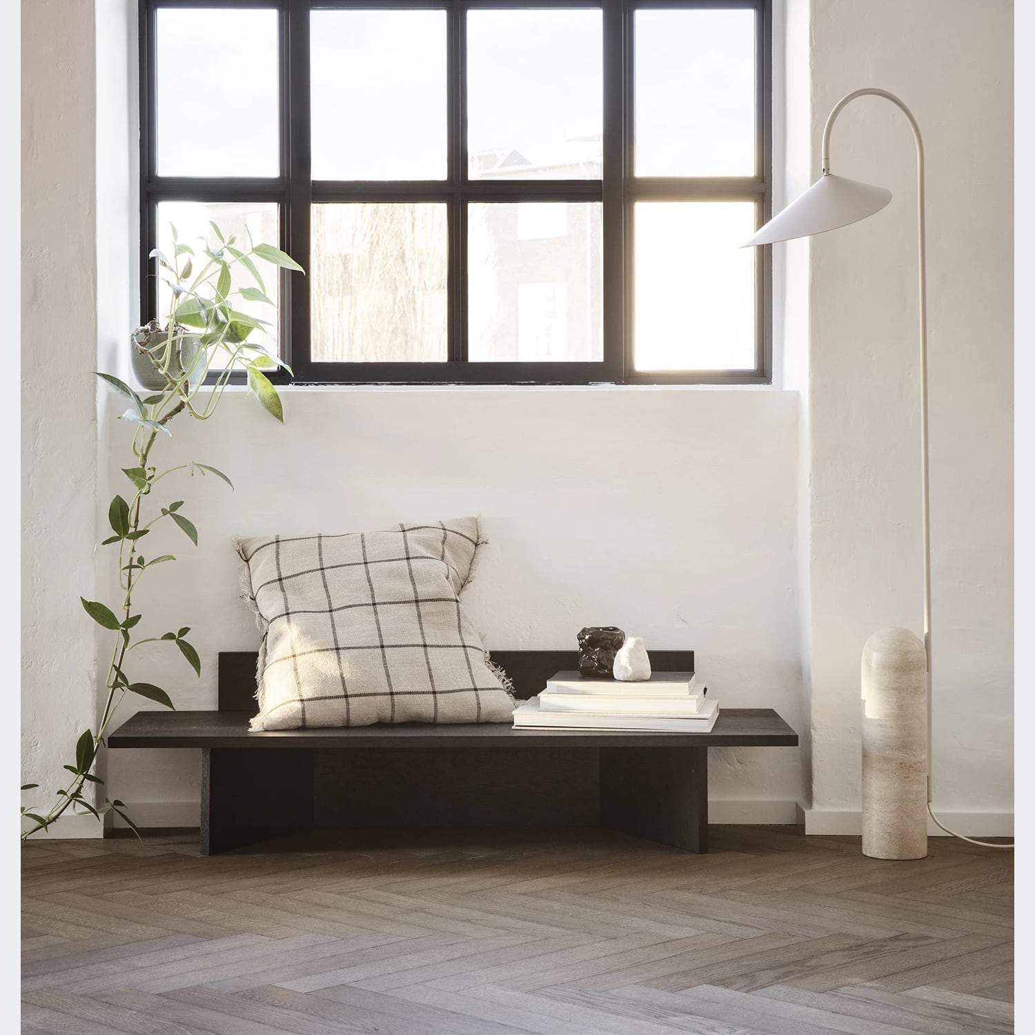 Ferm Living Oblique Bench Black - KANSO#color_black