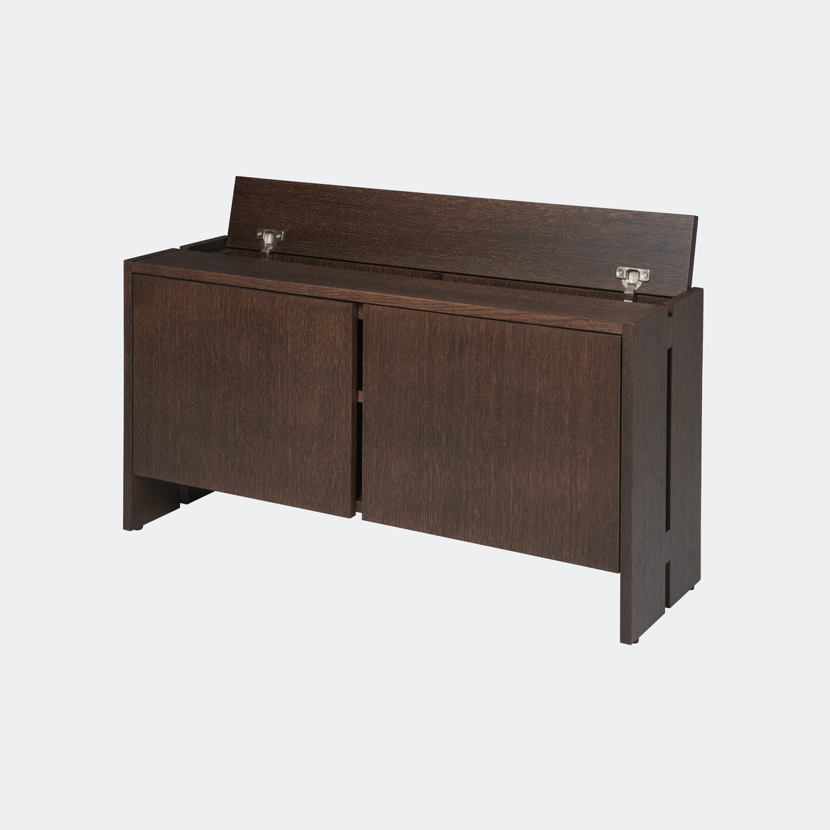 Ferm Living Parcel Hallway Cabinet - Low Dark Stained Oak#Color_Dark Stained Oak
