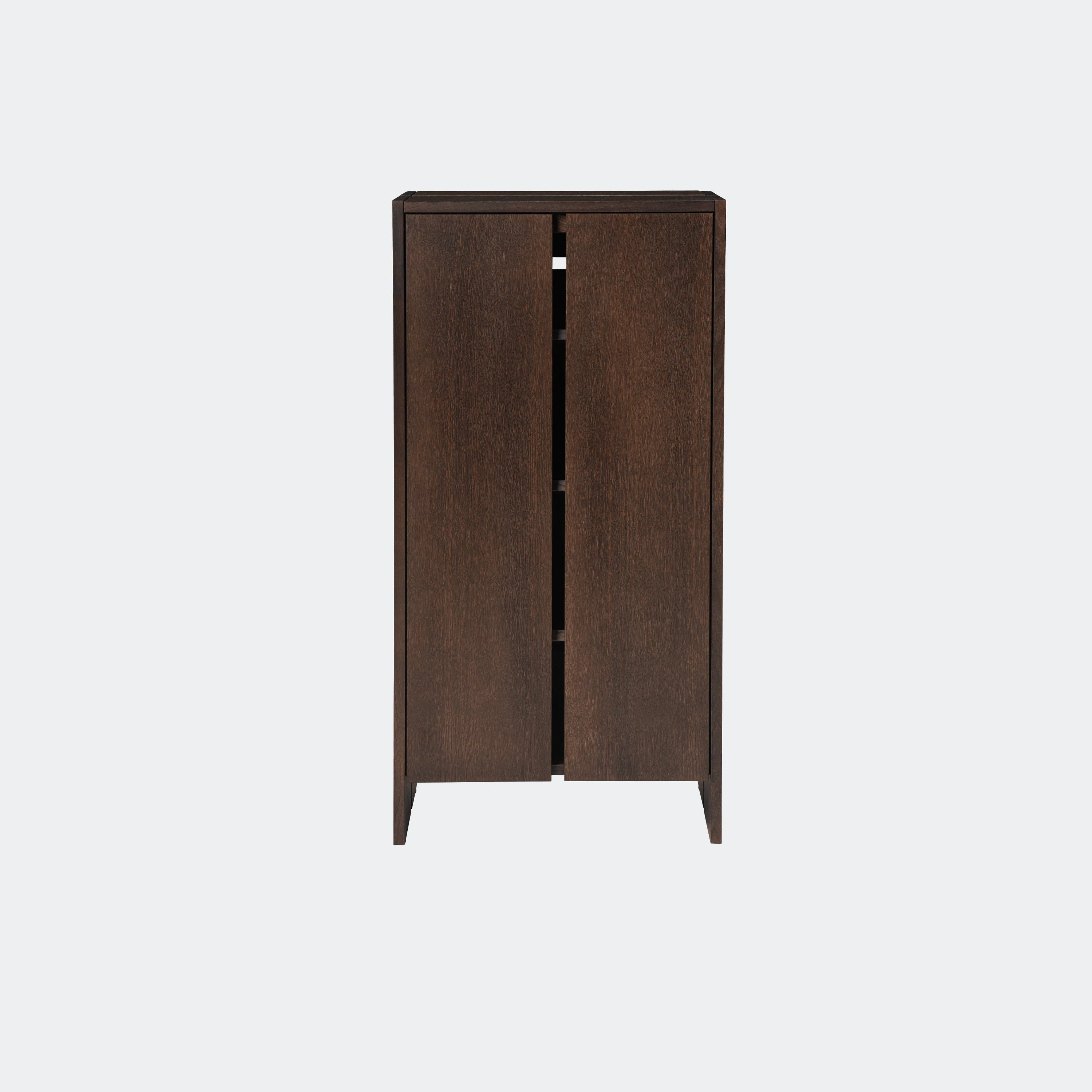 Ferm Living Parcel Hallway Cabinet - Tall Dark Stained Oak