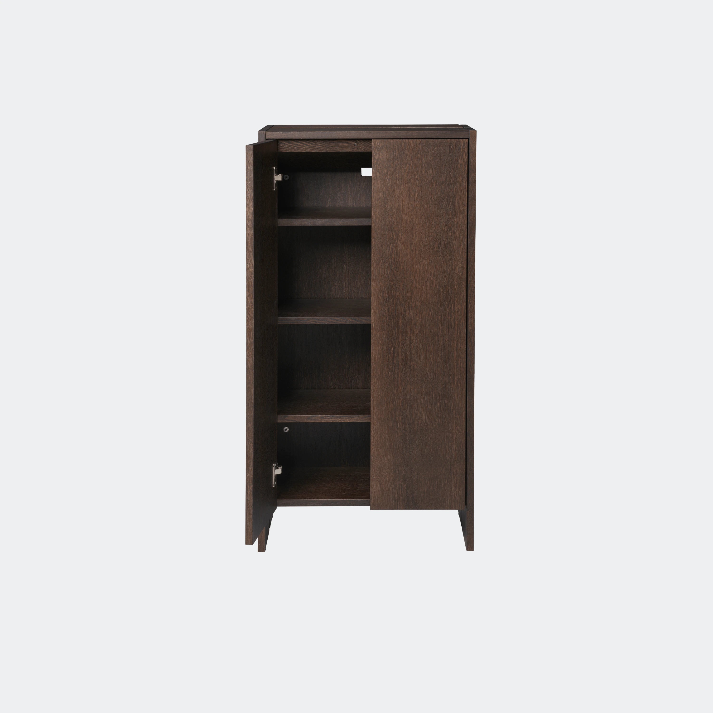 Ferm Living Parcel Hallway Cabinet - Tall Dark Stained Oak
