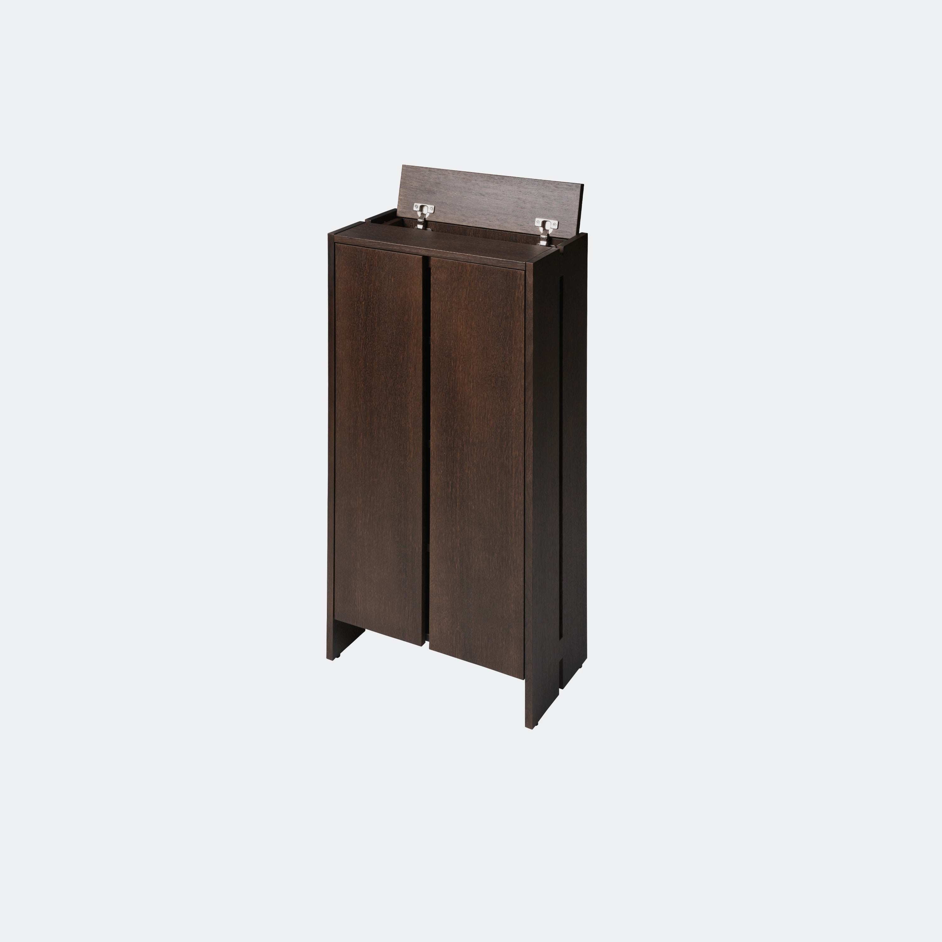 Ferm Living Parcel Hallway Cabinet - Tall Dark Stained Oak