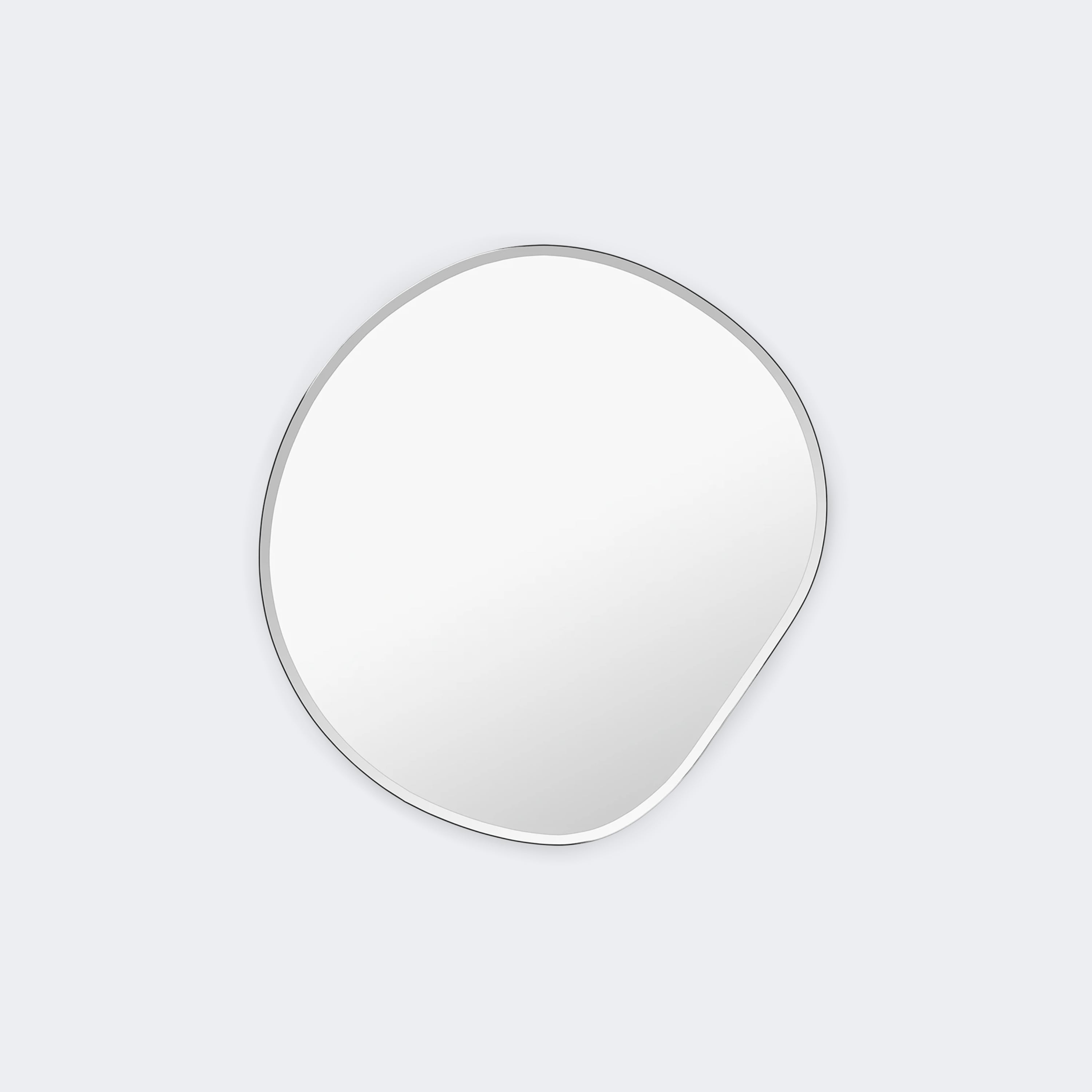 Ferm Living Pond Mirror XL Dark Chrome - KANSO