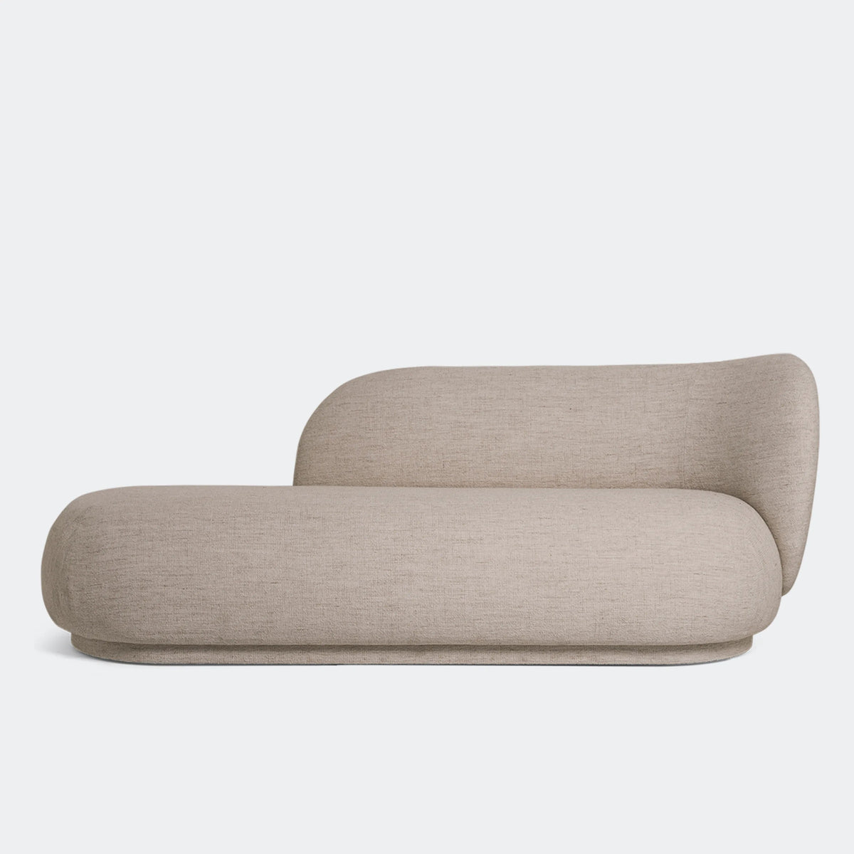 ferm Living Rico Divan, Boucle - Sand, Right Armrest - KANSO#Color_Boucle - Sand