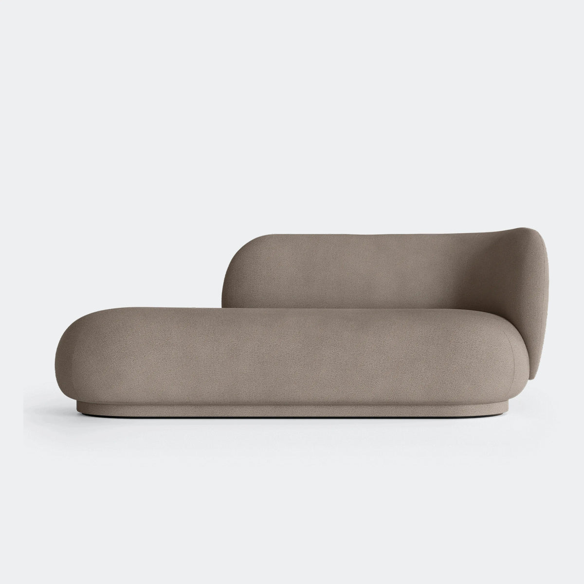 ferm Living Rico Divan, Brushed - Warm Grey, Right Armrest - KANSO#Color_Brushed - Warm Grey