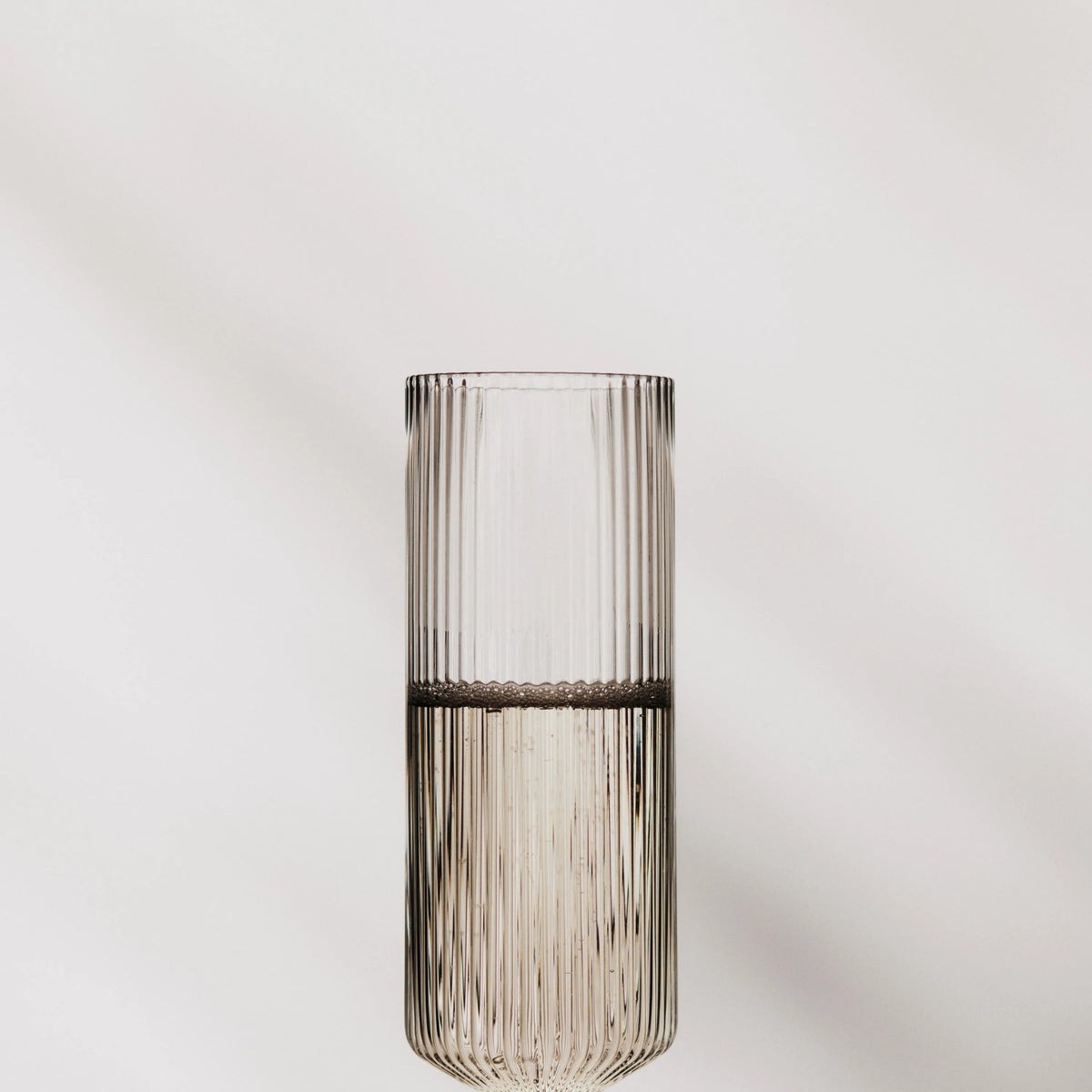 ferm Living Ripple Champagne Flutes, Set of 2, Clear - KANSO#Color_Clear