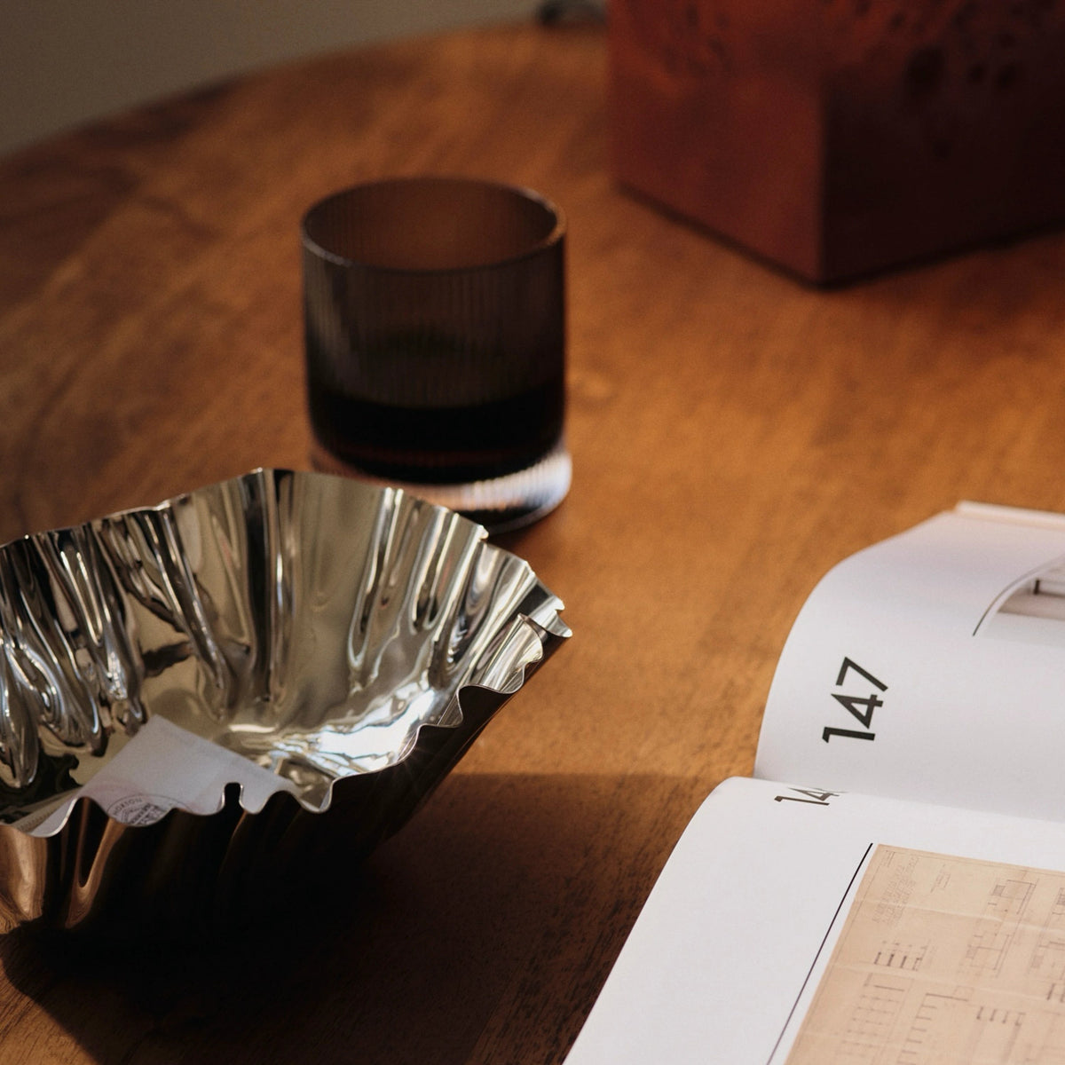 Ferm Living Ripple Tumbler Glasses Smoked Grey#Color_Smoked Grey