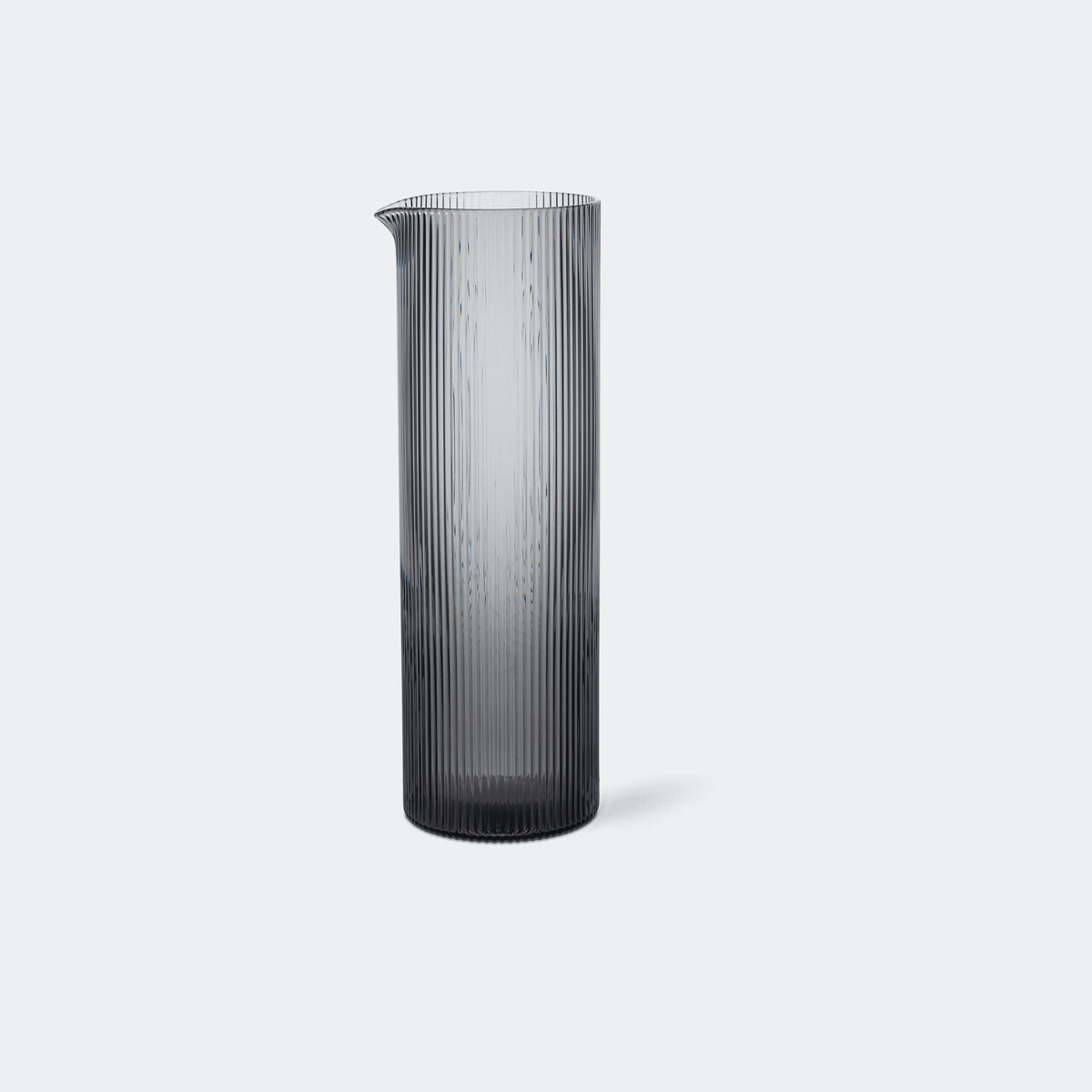 ferm Living Ripple Water Jug, Smoked Grey - KANSO#Color_Smoked Grey