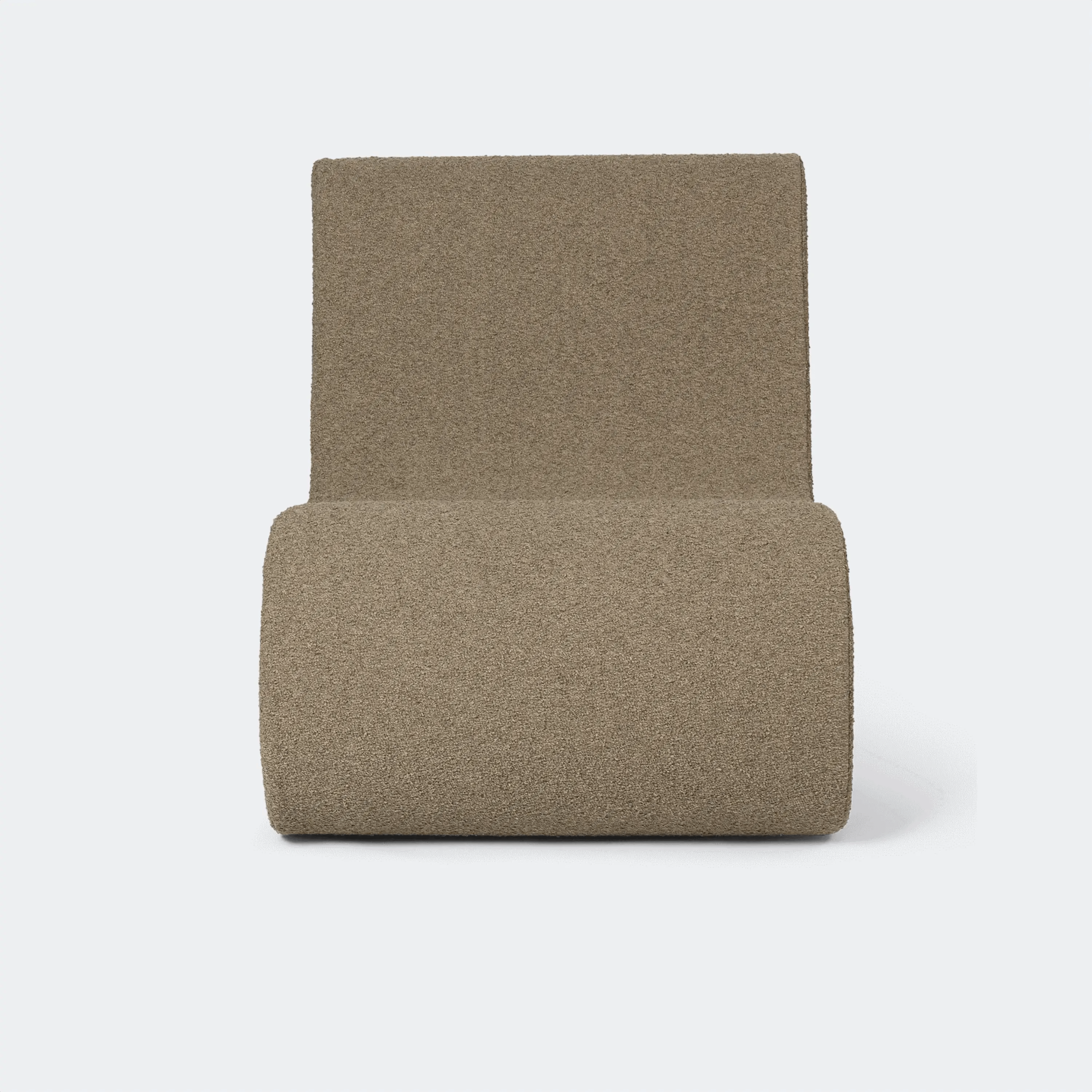 Ferm Living Rouli Center Module Pure Bouclé - Sand - KANSO#Upholstery_Pure Bouclé - Sand
