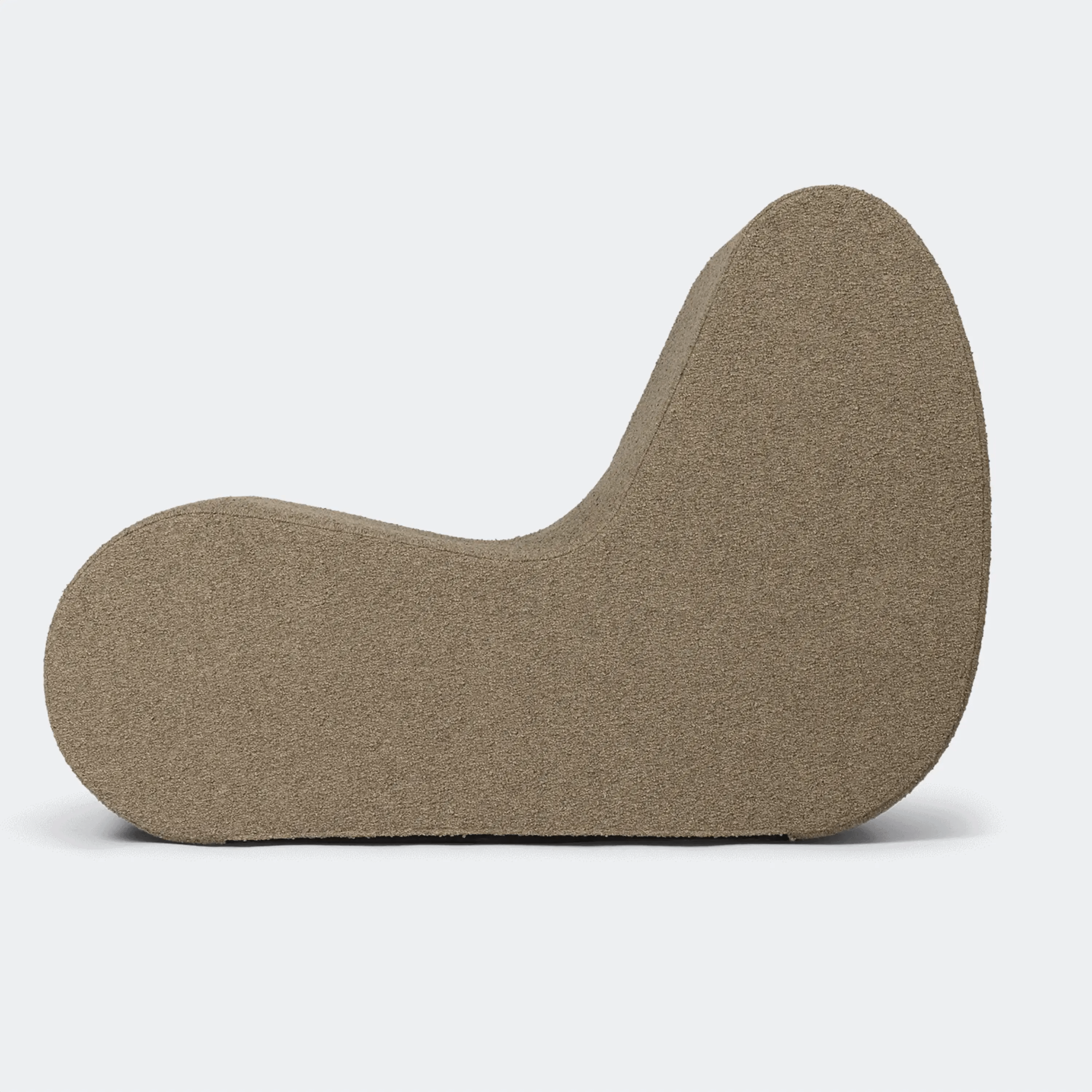 Ferm Living Rouli Center Module Pure Bouclé - Sand - KANSO#Upholstery_Pure Bouclé - Sand