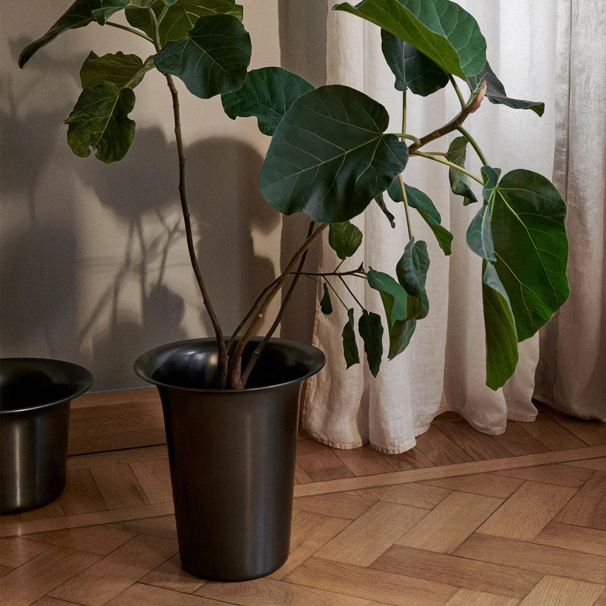 Ferm Living Spun Alu Basket Low#Size_Low