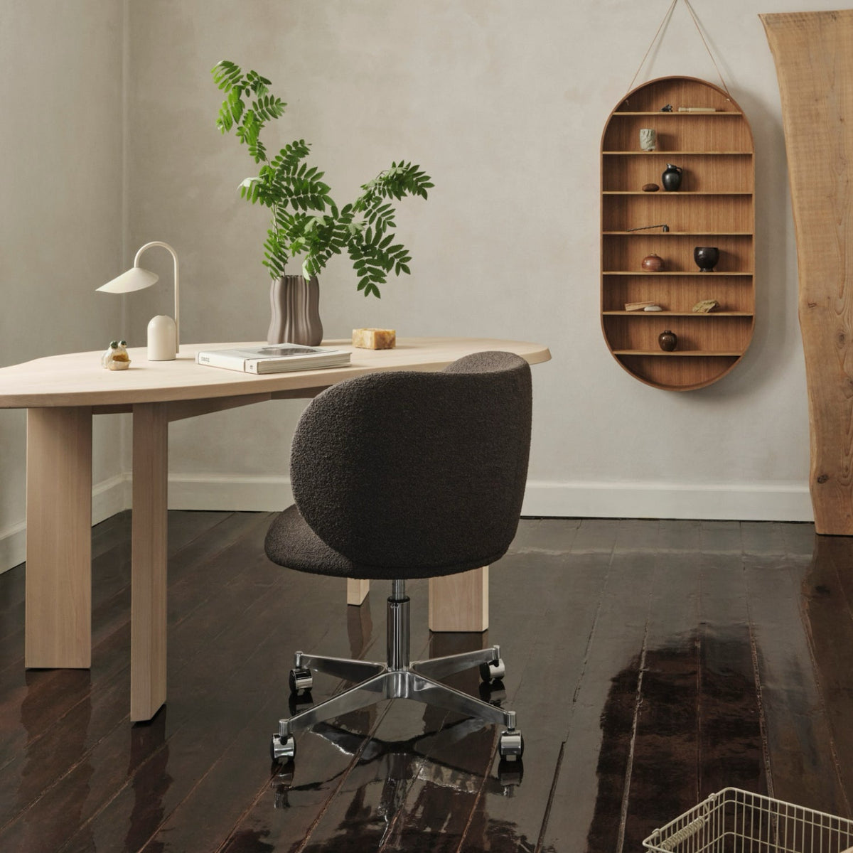 Ferm Living Tarn Desk White Oiled Beech#Finish_White Oiled Beech