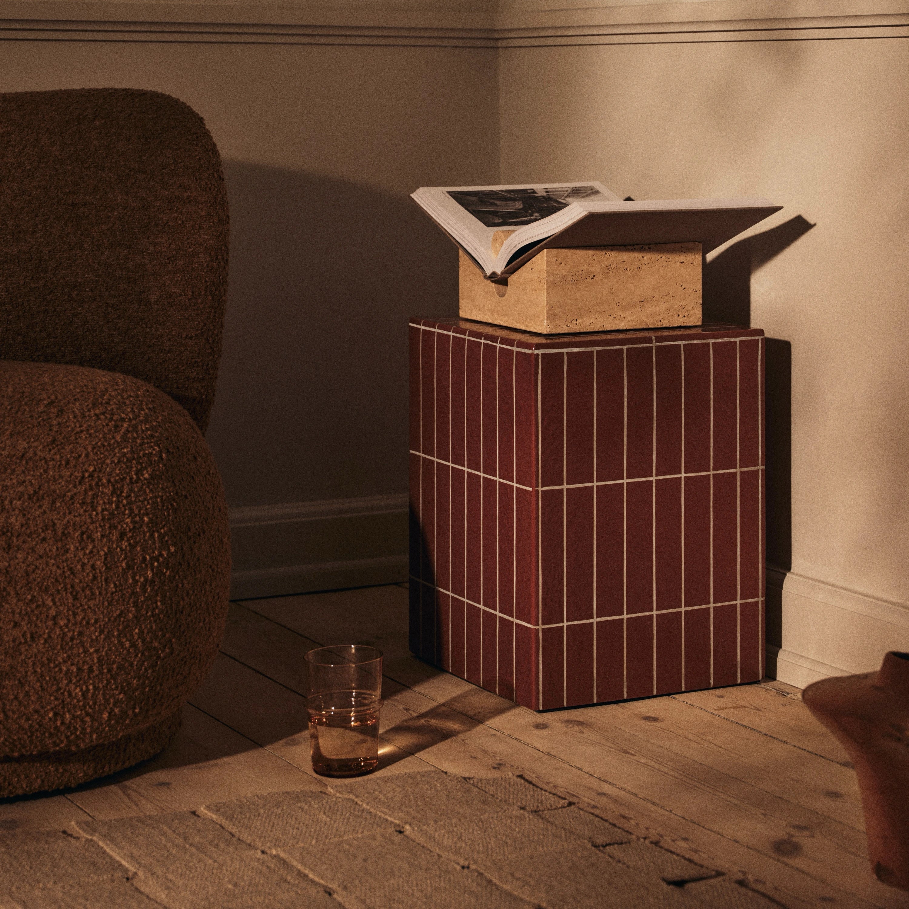 Ferm Living Tvara Book Stand Travertine