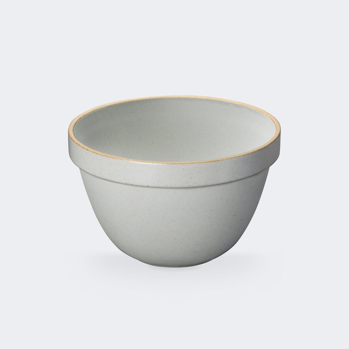 Hasami Porcelain Deep Round Bowl in Gloss Gray 5"