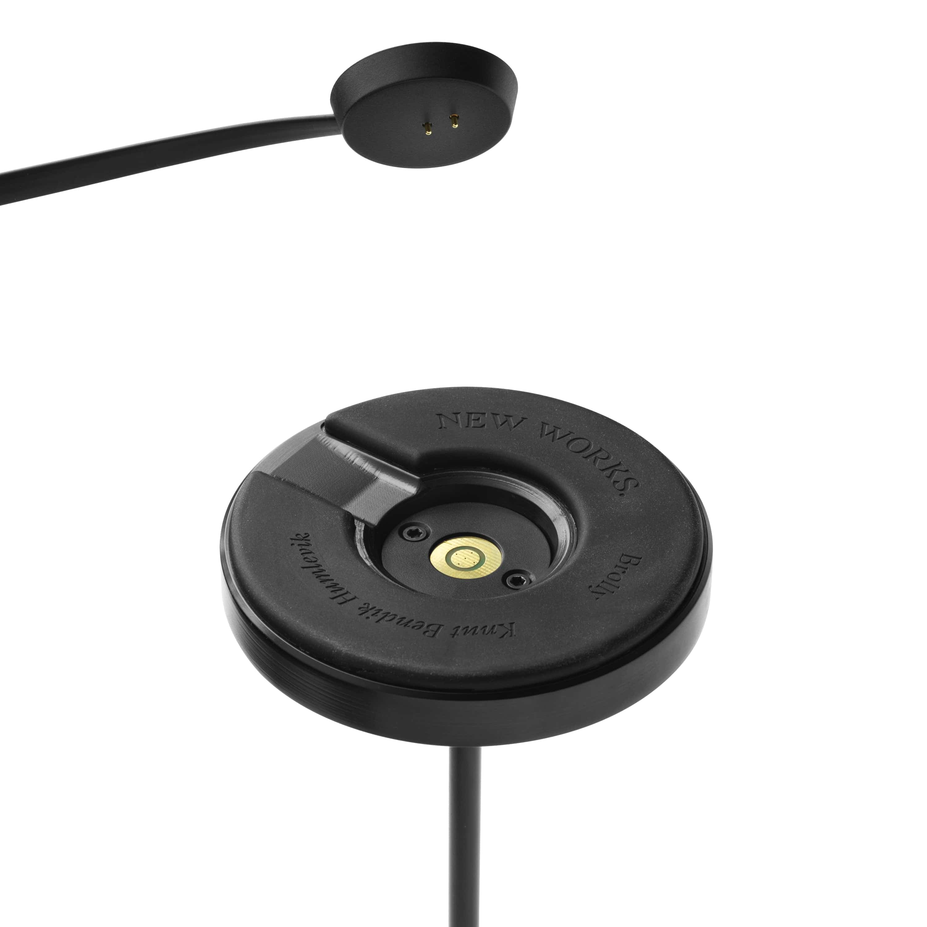 New Works Brolly Portable Table Lamp Black - KANSO