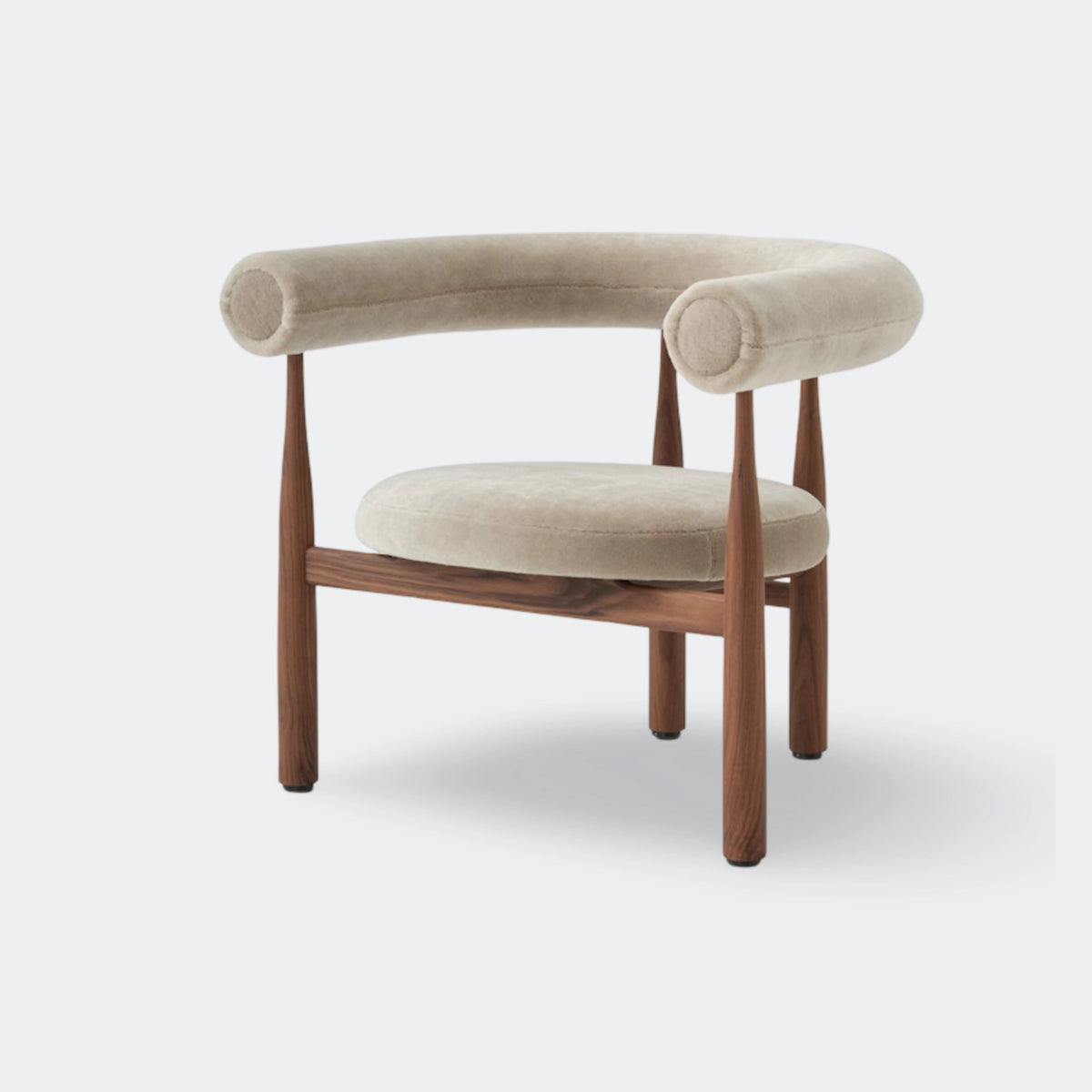 New Works Bukowski Lounge Chair#Frame & Upholstery_Walnut / Rest 023