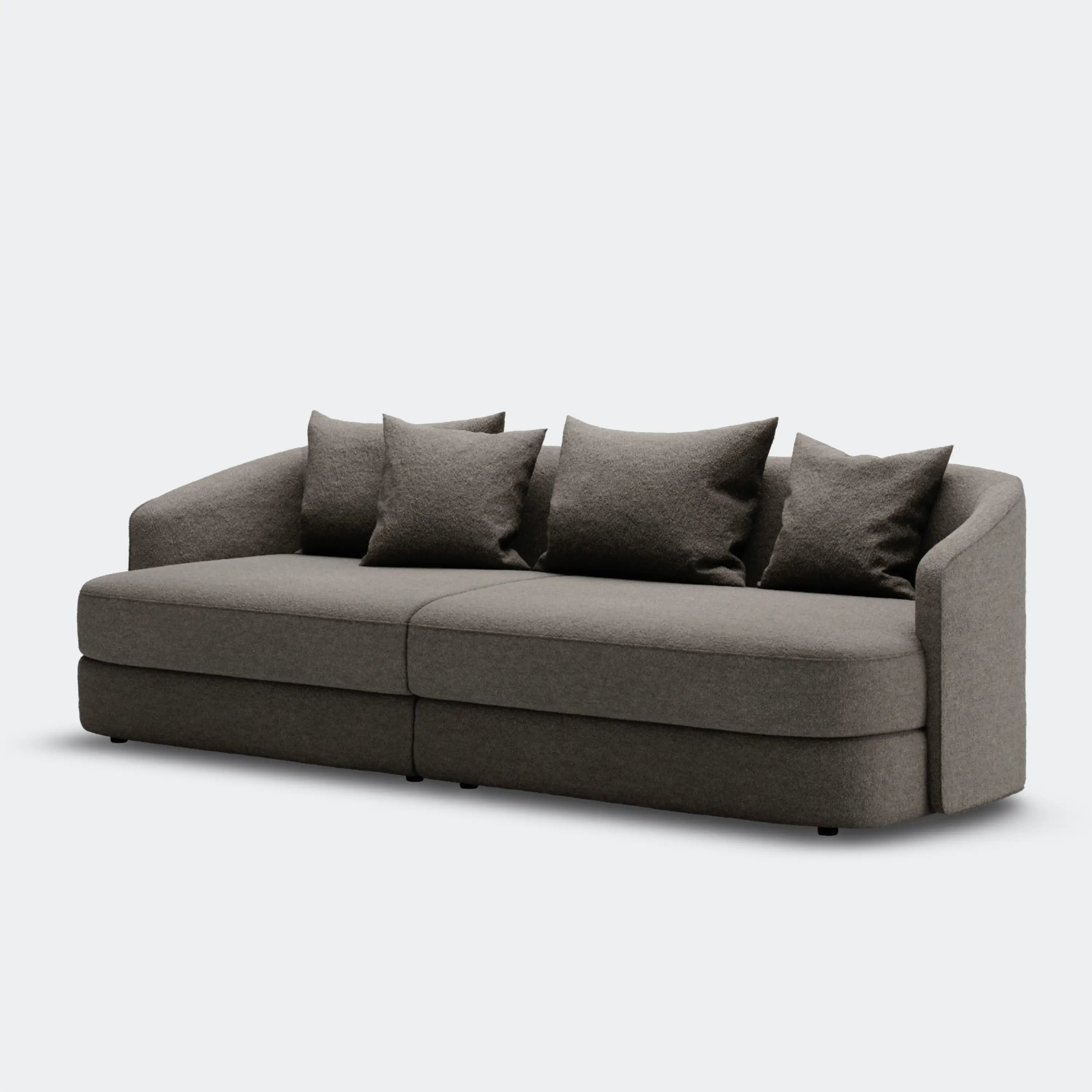 New Works Covent Residential Sofa 8 Weeks Dark Taupe - KANSO#Fabric_Dark Taupe
