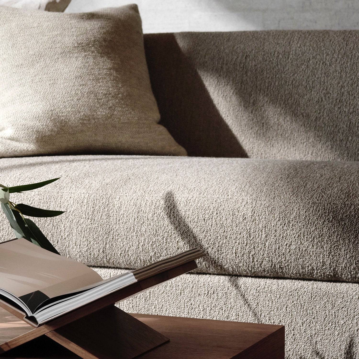 New Works Covent Sofa Deep, 2 Seater Hemp - KANSO#Upholstery_Hemp