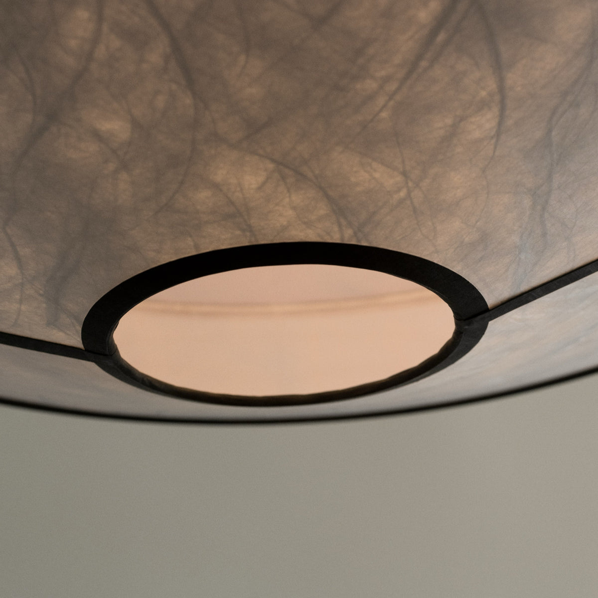 New Works Kite Pendant White and Black Tyvek Ø55#Color_White and Black Tyvek