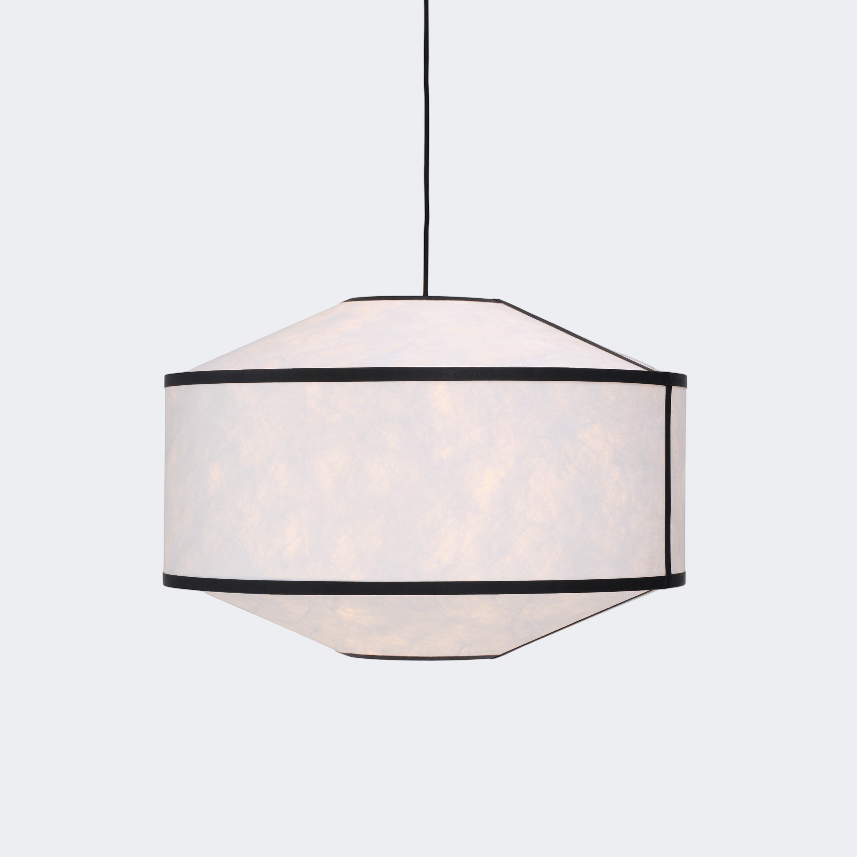 New Works Kite Pendant White and Black Tyvek Ø65 - KANSO