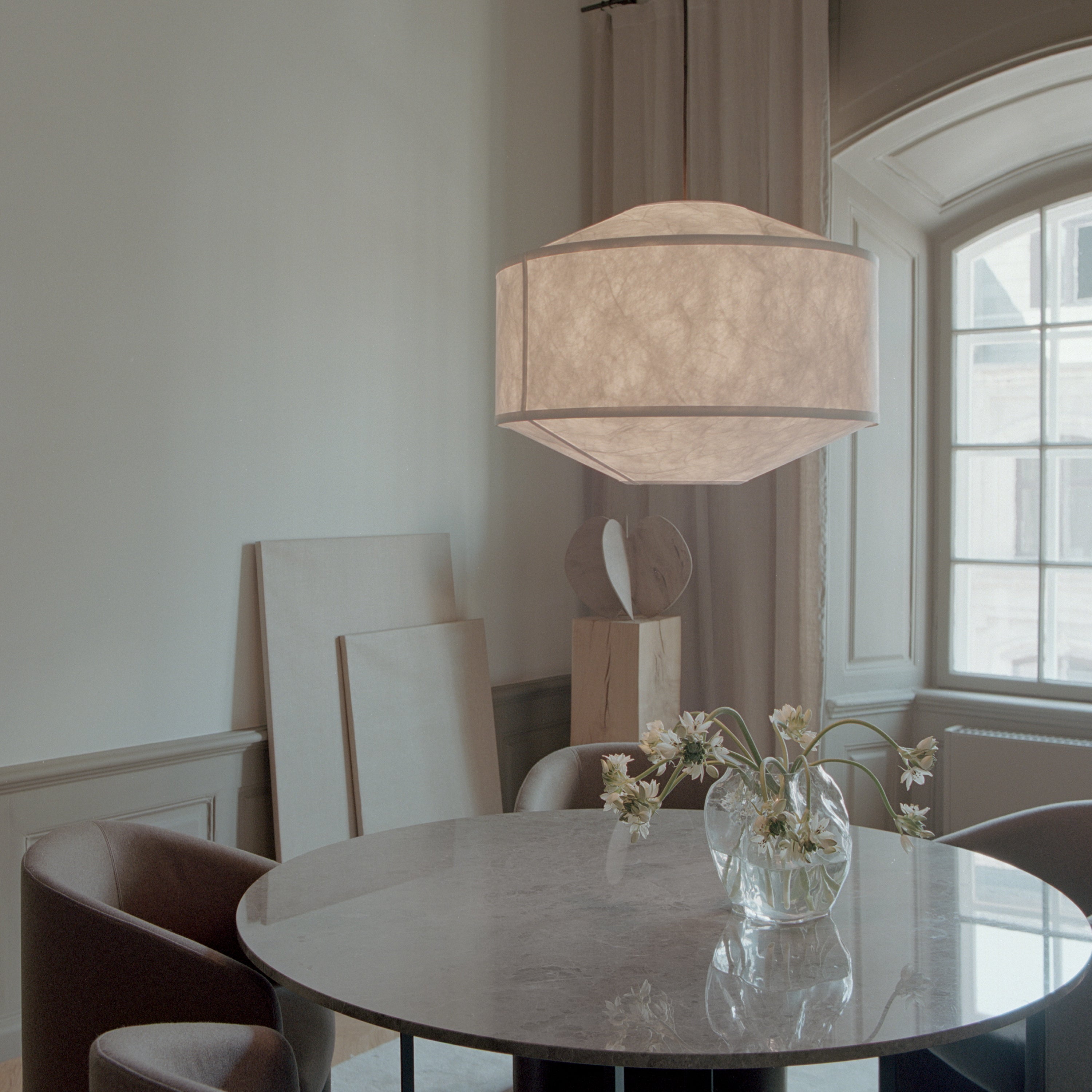 New Works Kite Pendant White Tyvek Ø65 - KANSO