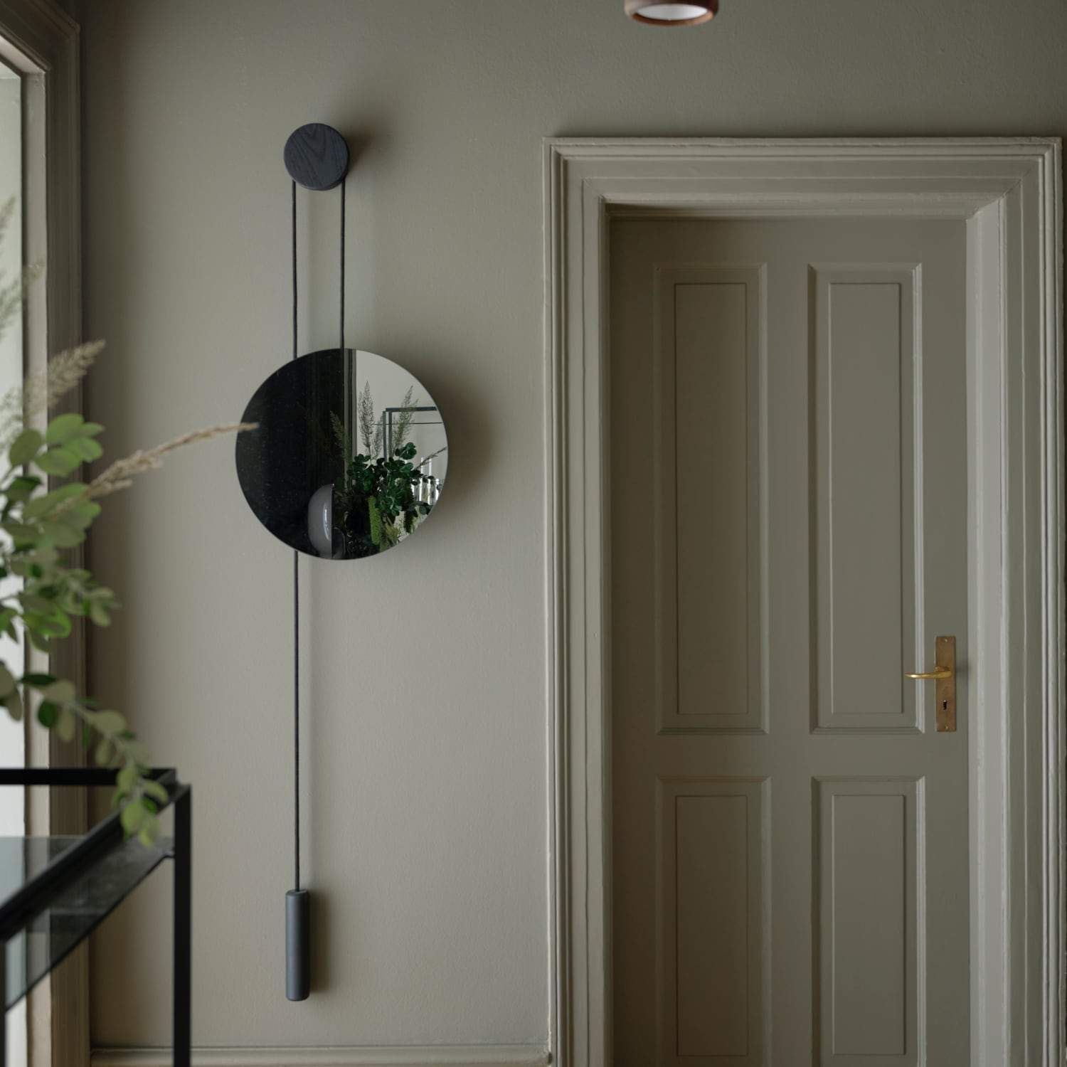 New Works Rise & Shine Wall Mirror Burned Oak - KANSO#Finish_Burned Oak