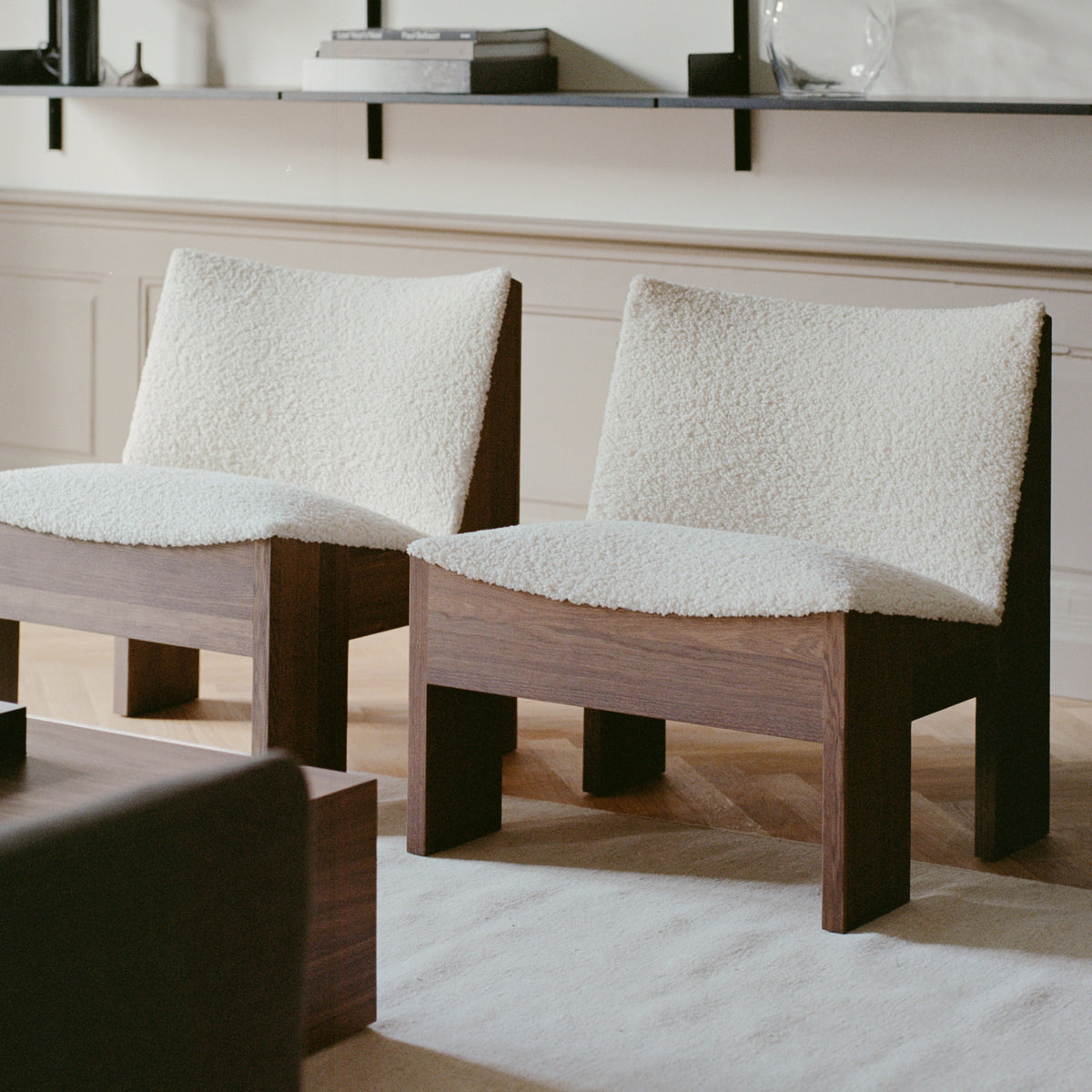 New Works Tenon Lounge Chair #Wood_Fumed Oak #Upholstery_Spacedust
