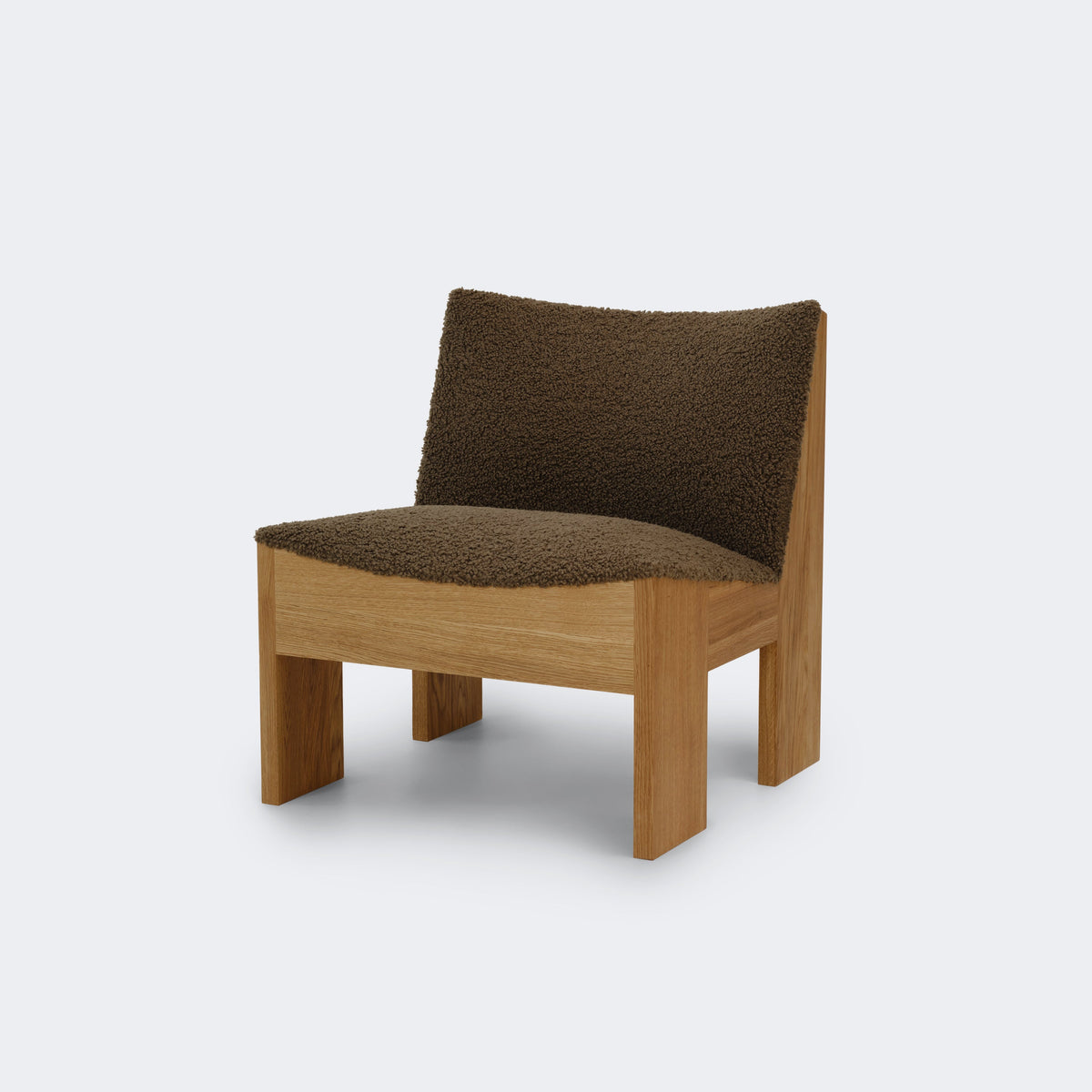 New Works Tenon Lounge Chair #Wood_Natural Oak #Upholstery_Mocha