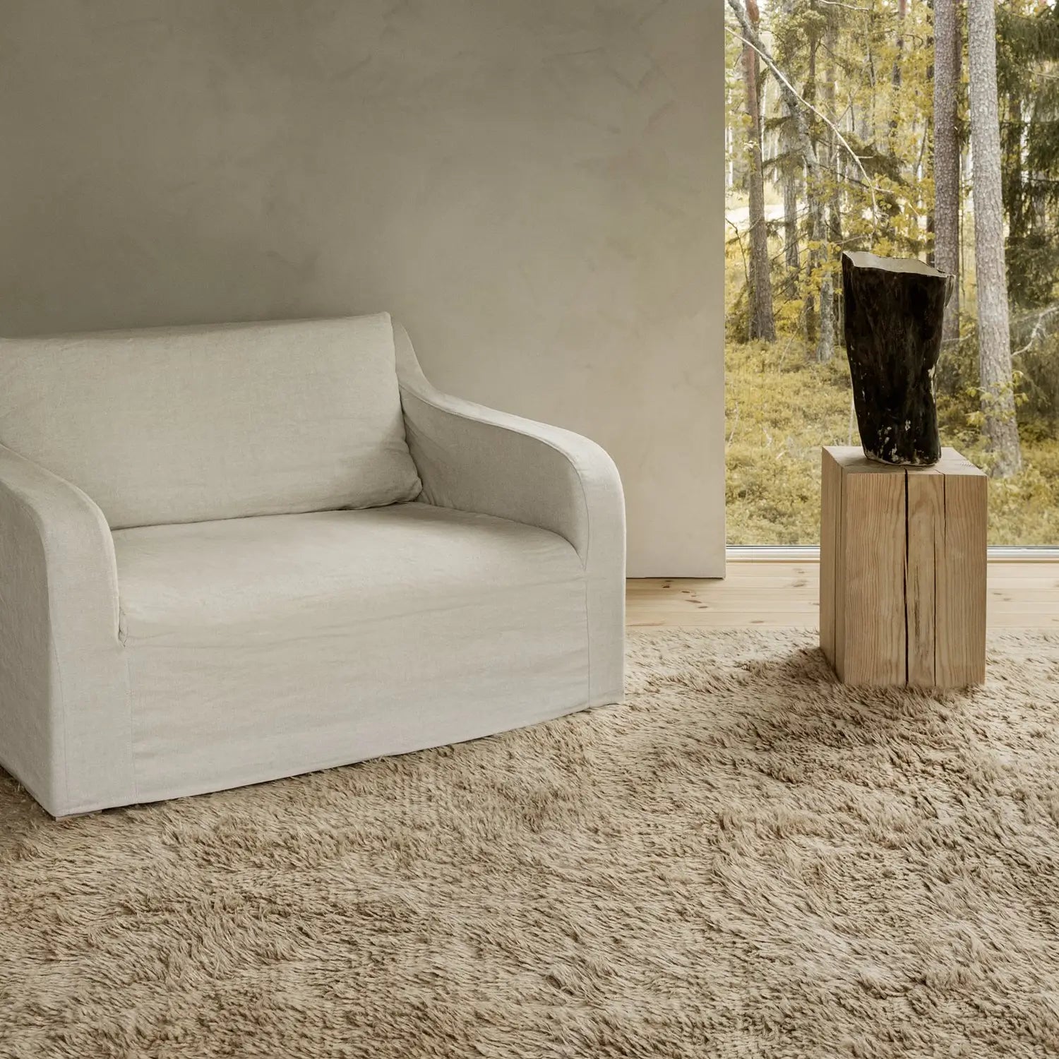 Nordic Knots Fields Rug - KANSO#Color_Sand