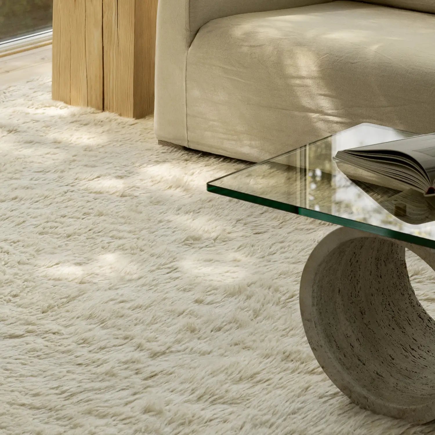 Nordic Knots Fields Rug - KANSO#Color_Dusty White