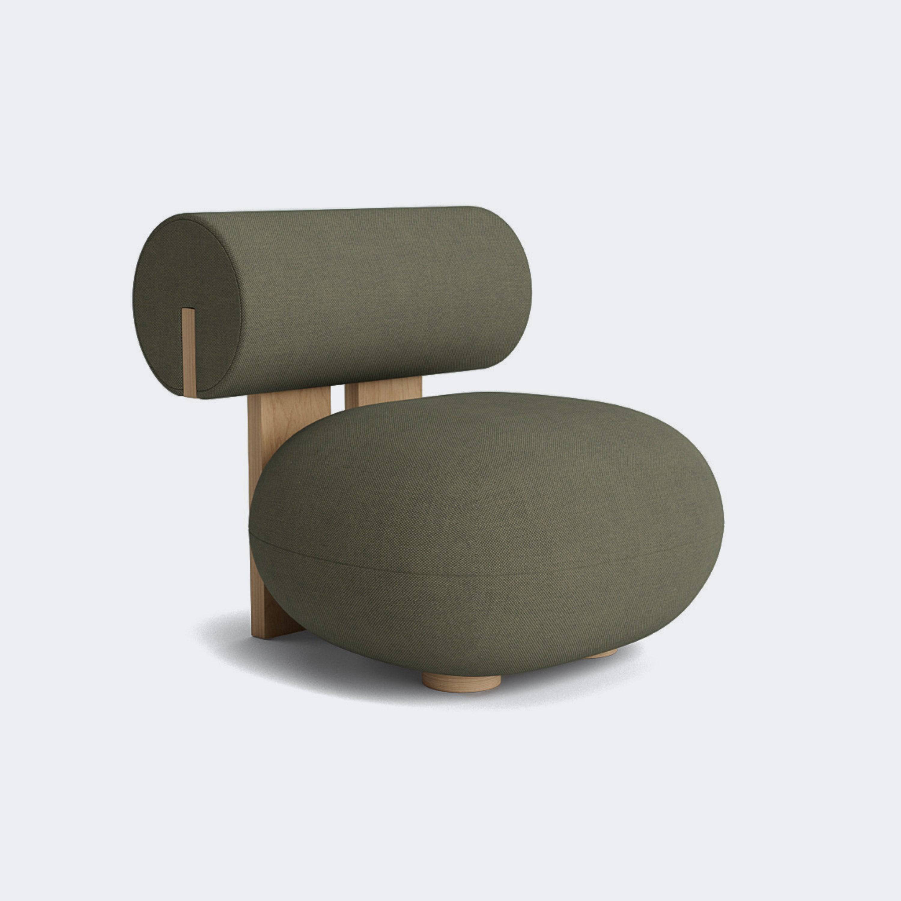 Norr11 Hippo Lounge Chair Natural Oak Fiord - 961 - KANSO