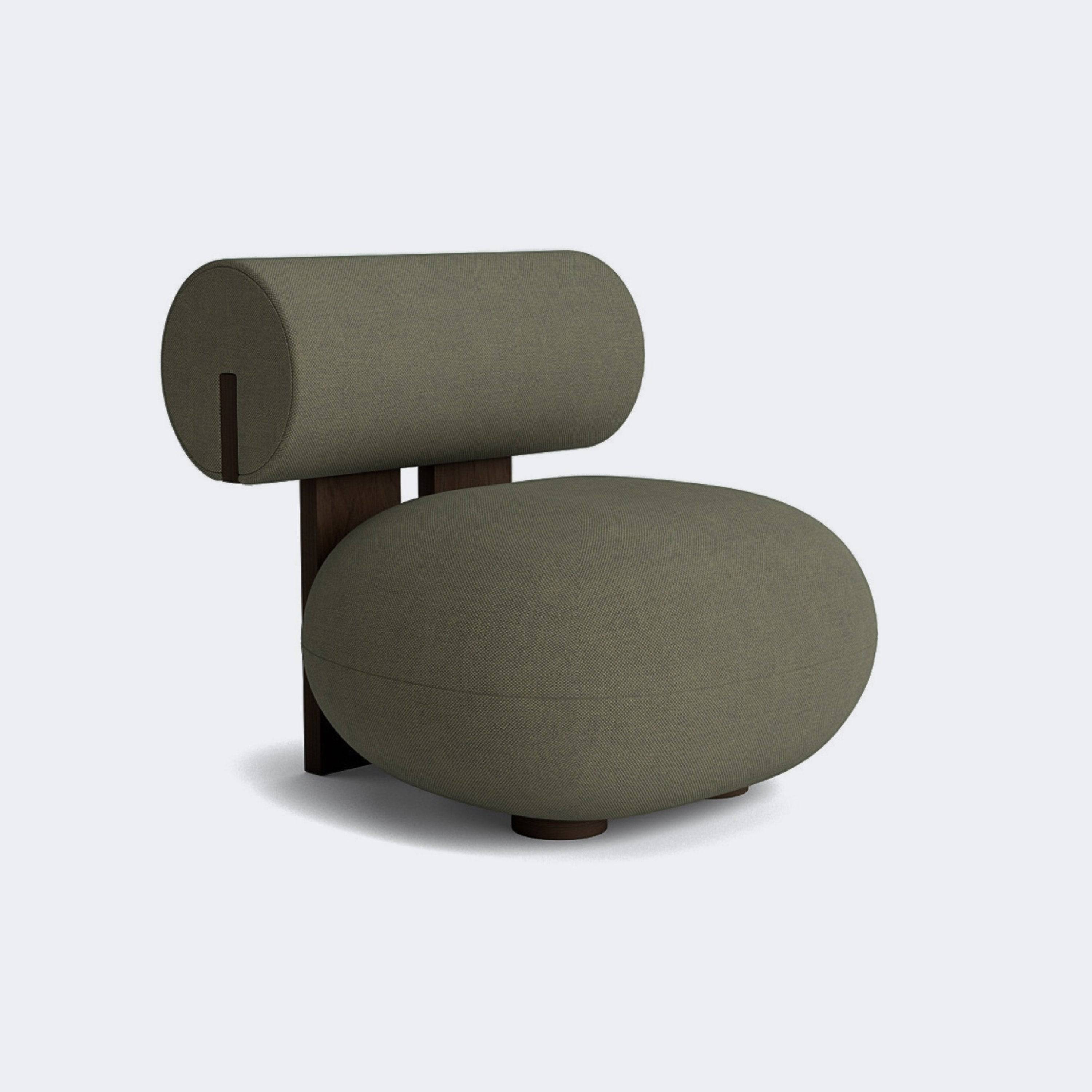 Norr11 Hippo Lounge Chair Dark Smoked Oak Fiord - 961 - KANSO