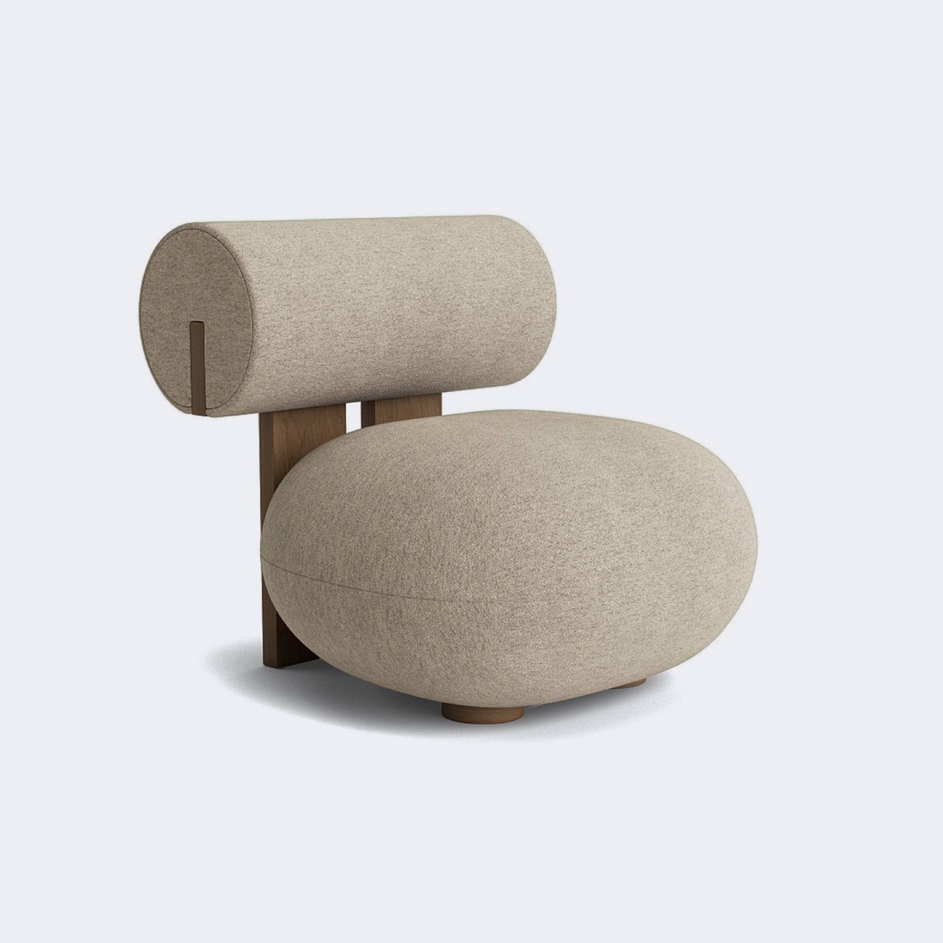 Norr11 Hippo Lounge Chair Light Smoked Oak Barnum Col 3 - KANSO