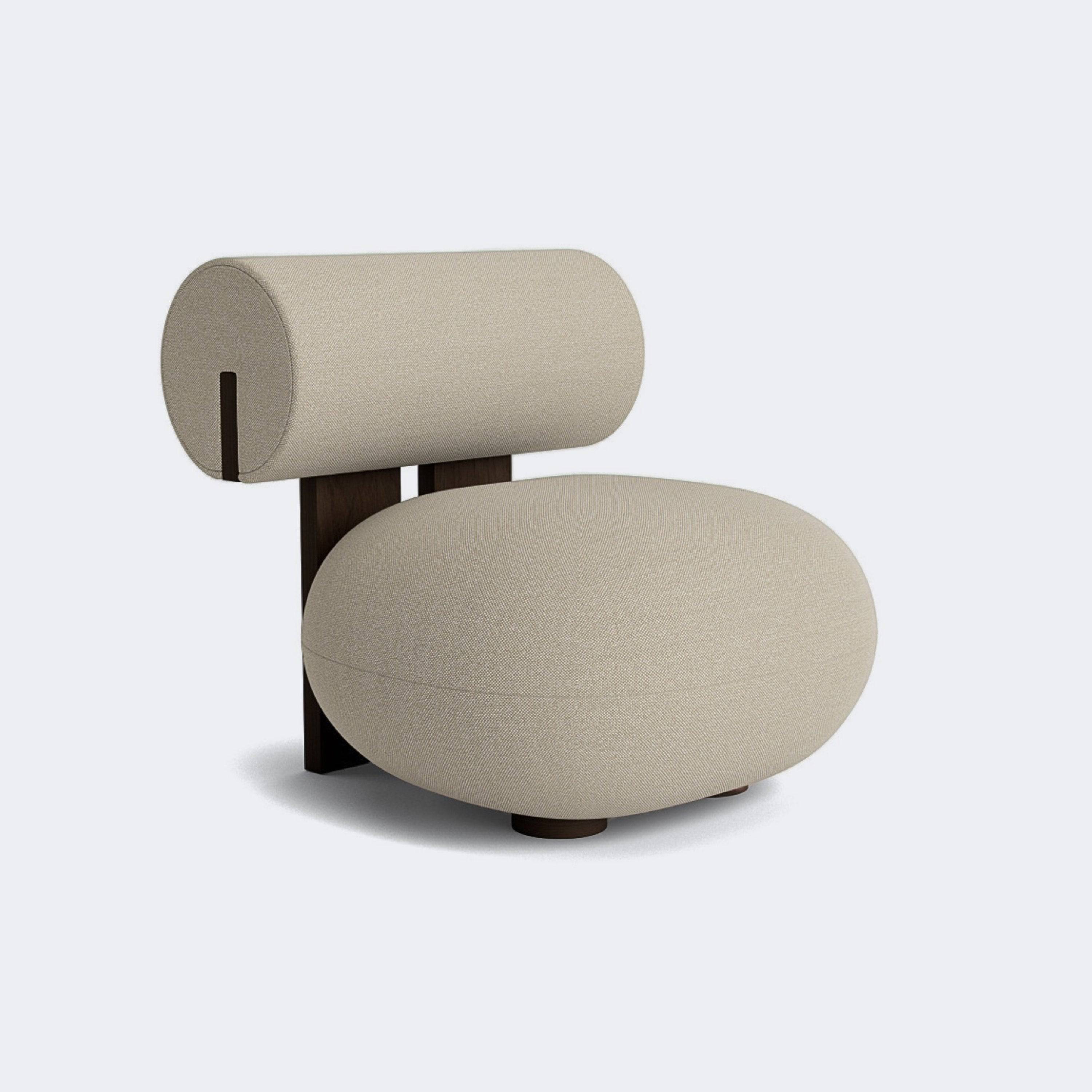 Norr11 Hippo Lounge Chair Dark Smoked Oak Hallingdal 65 - 220 - KANSO
