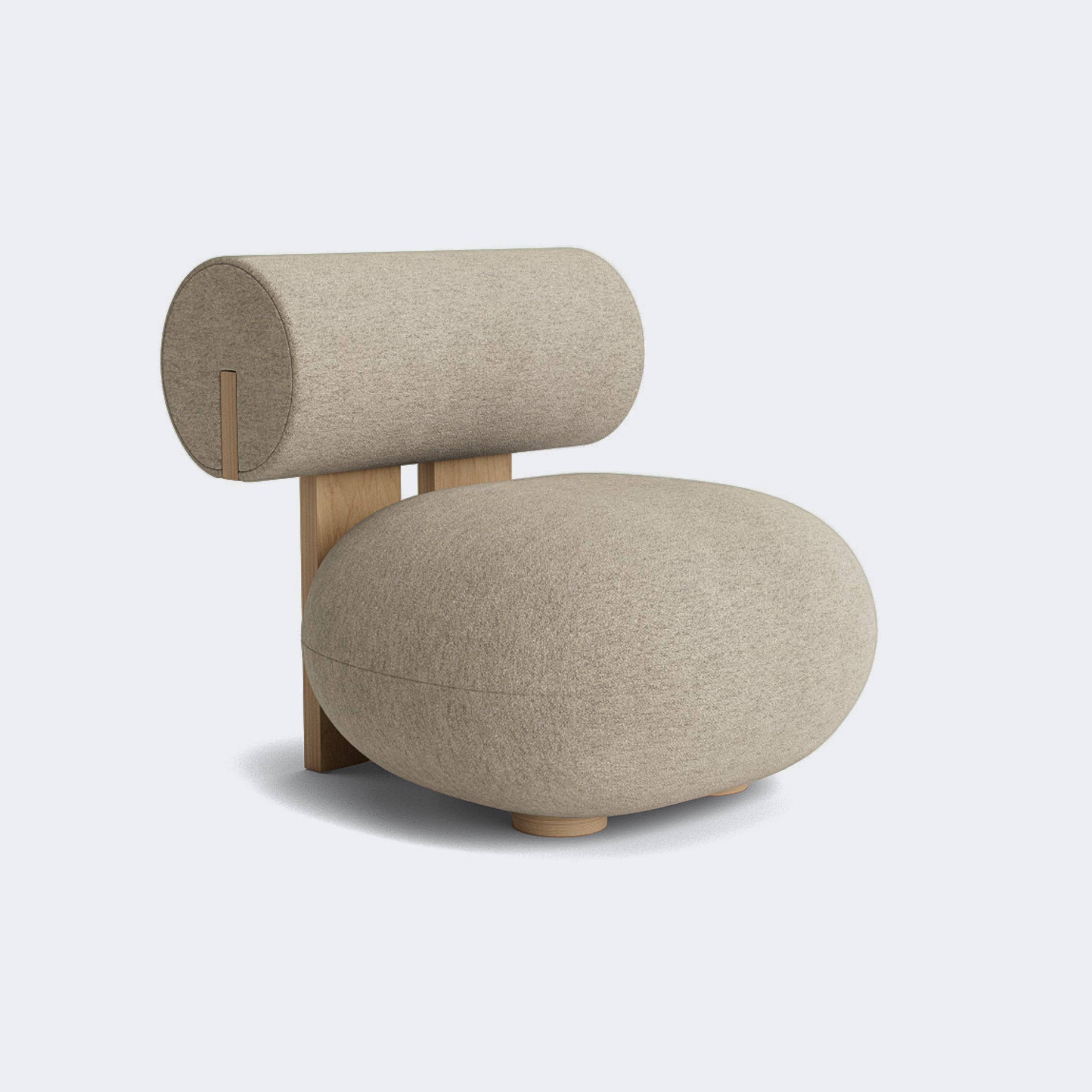 Norr11 Hippo Lounge Chair Natural Oak Barnum Col 3 - KANSO
